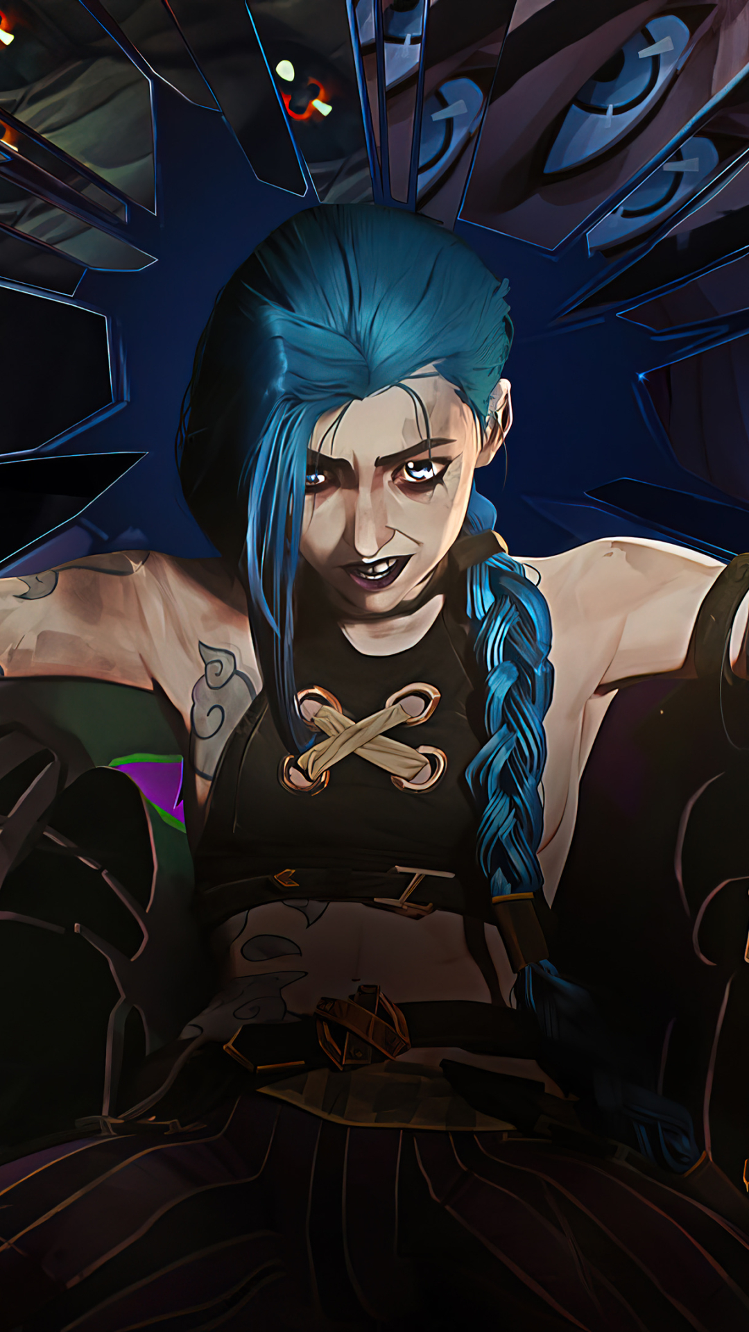 Скачати мобільні шпалери Телешоу, Jinx (League Of Legends), Аркейн безкоштовно.