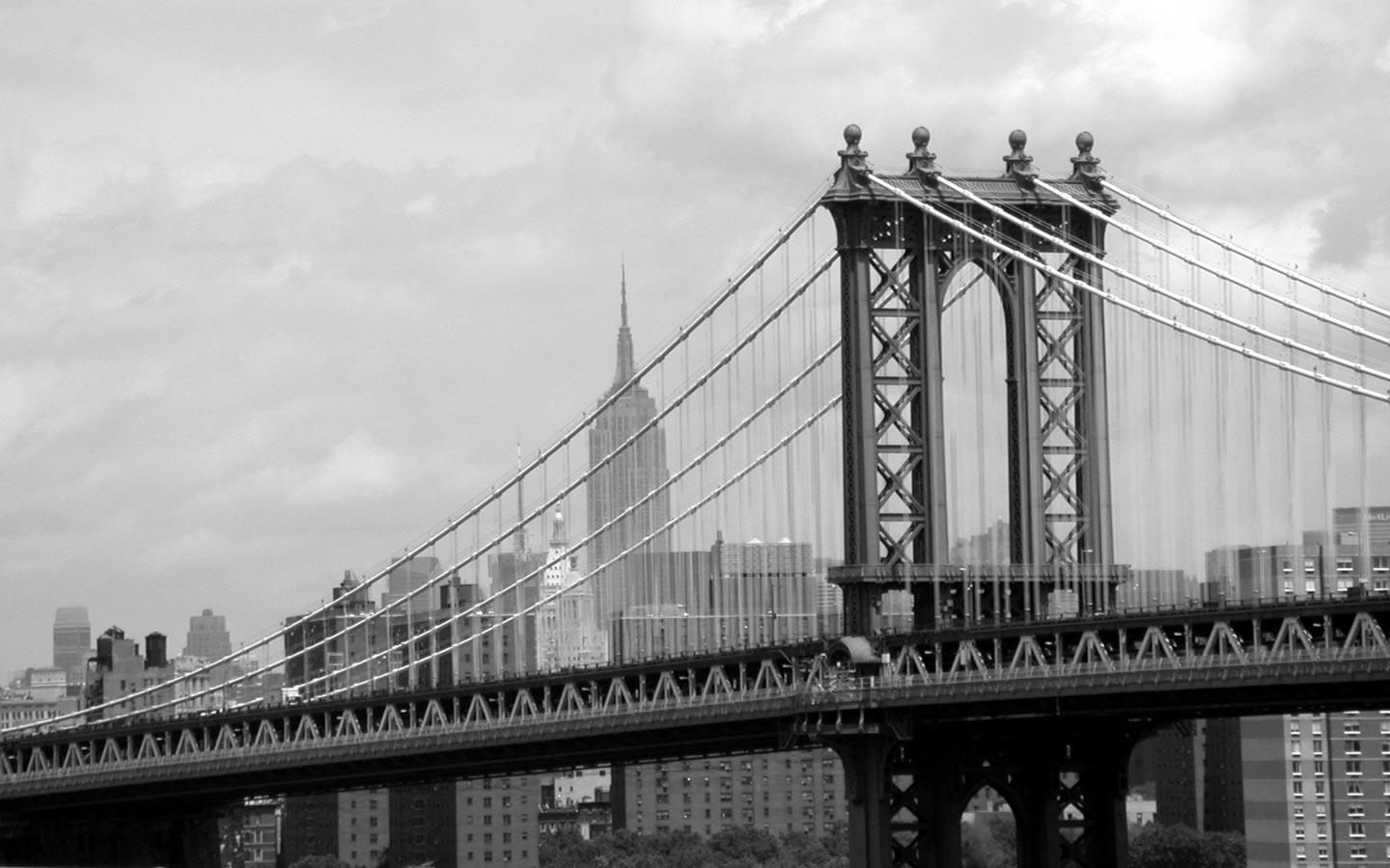 1520876 скачать обои сделано человеком, манхэттенский мост - заставки и картинки бесплатно