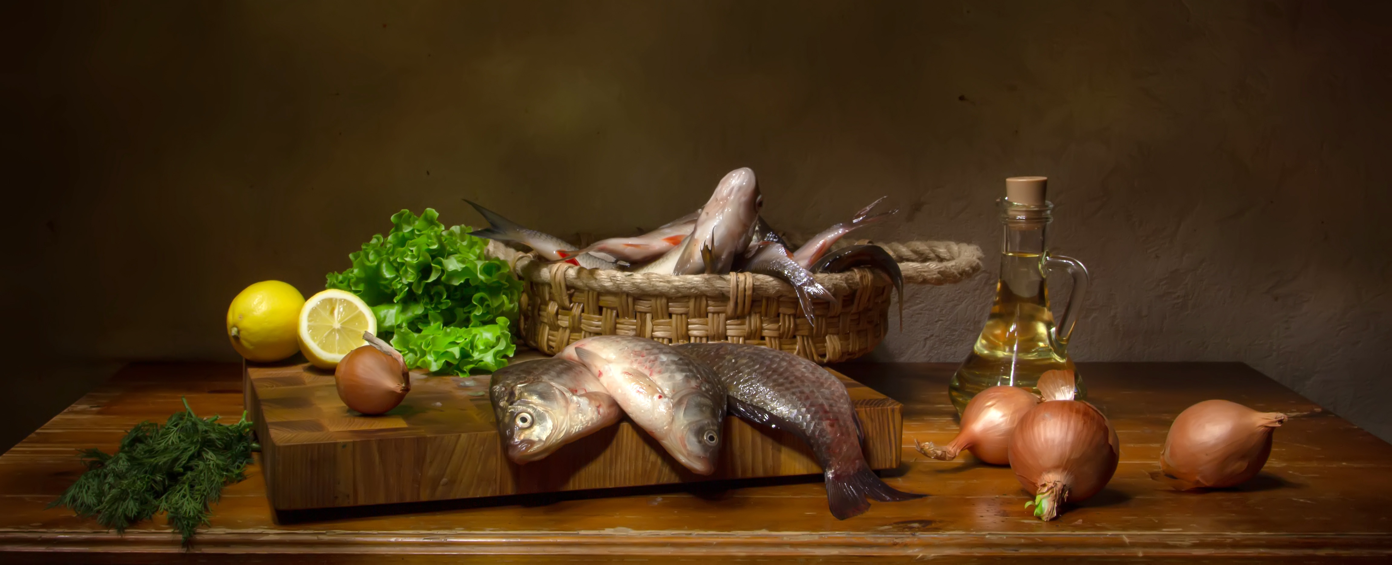 Download mobile wallpaper Food, Still Life, Fish for free.