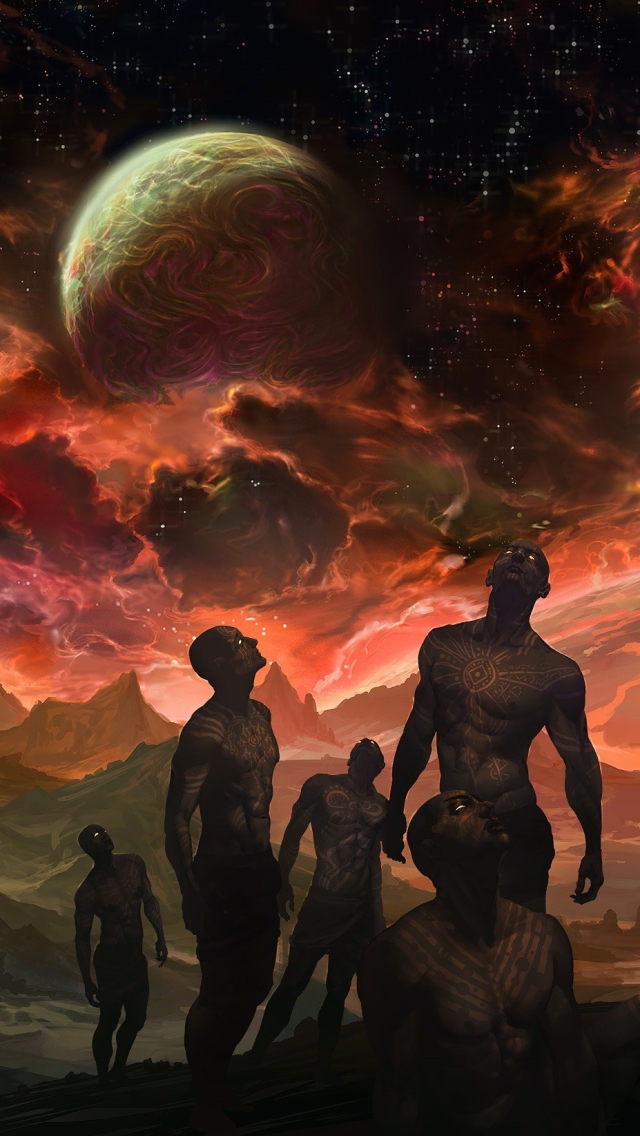 Download mobile wallpaper Landscape, Men, Planet, Sci Fi for free.