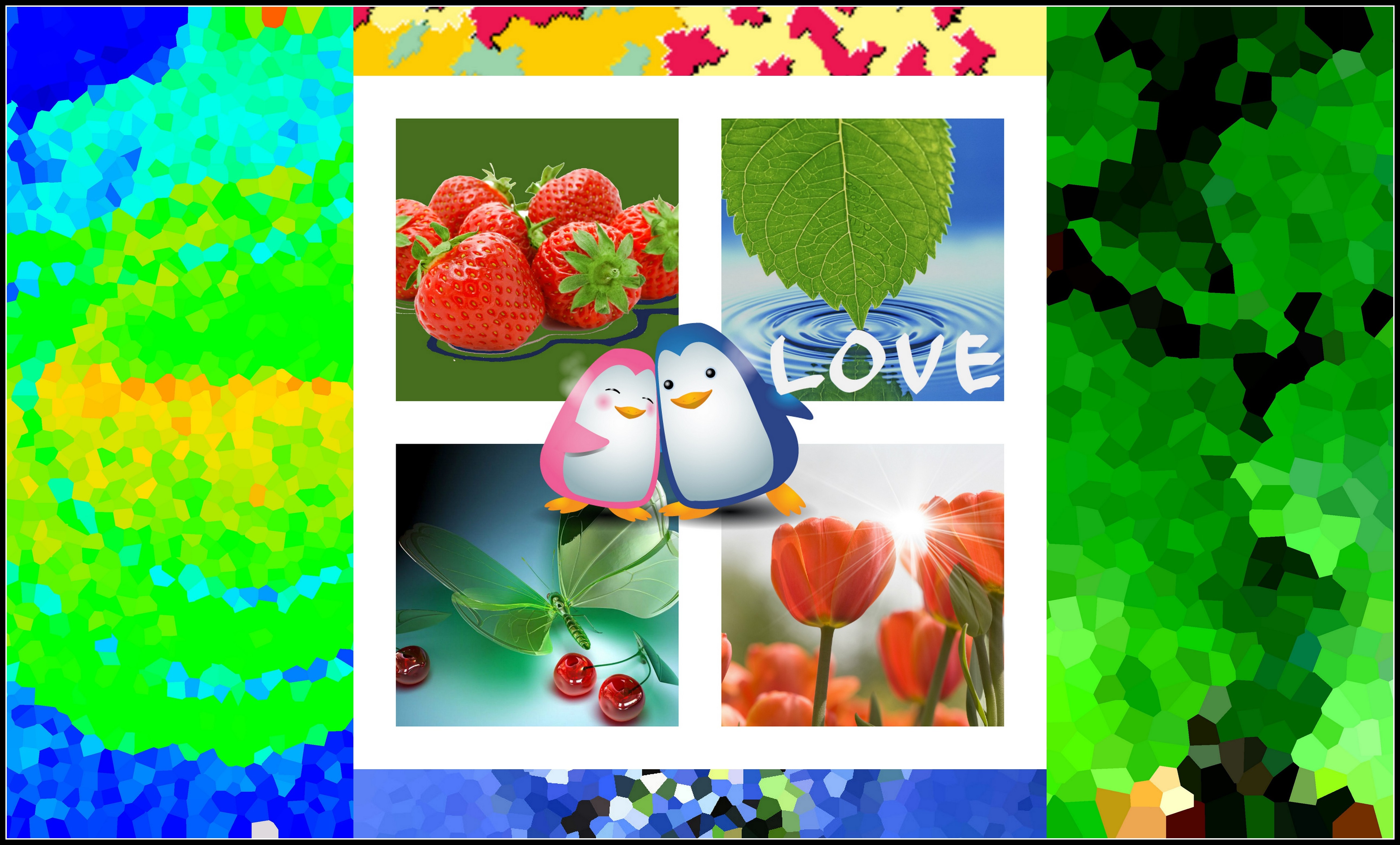 1476672 descargar fondo de pantalla artístico, tarjeta, pingüino: protectores de pantalla e imágenes gratis