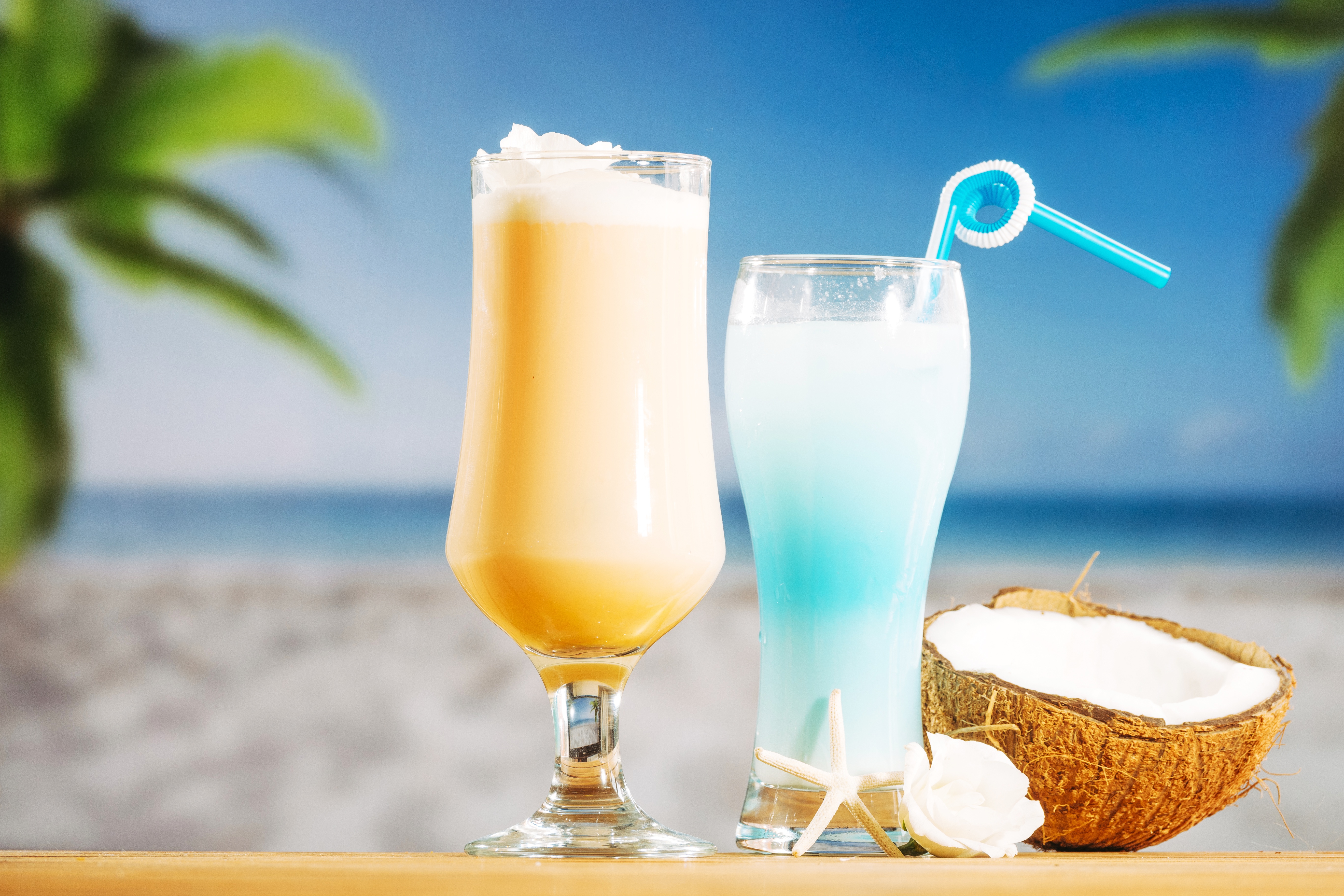 food, cocktail, coconut, depth of field, drink, glass, summer