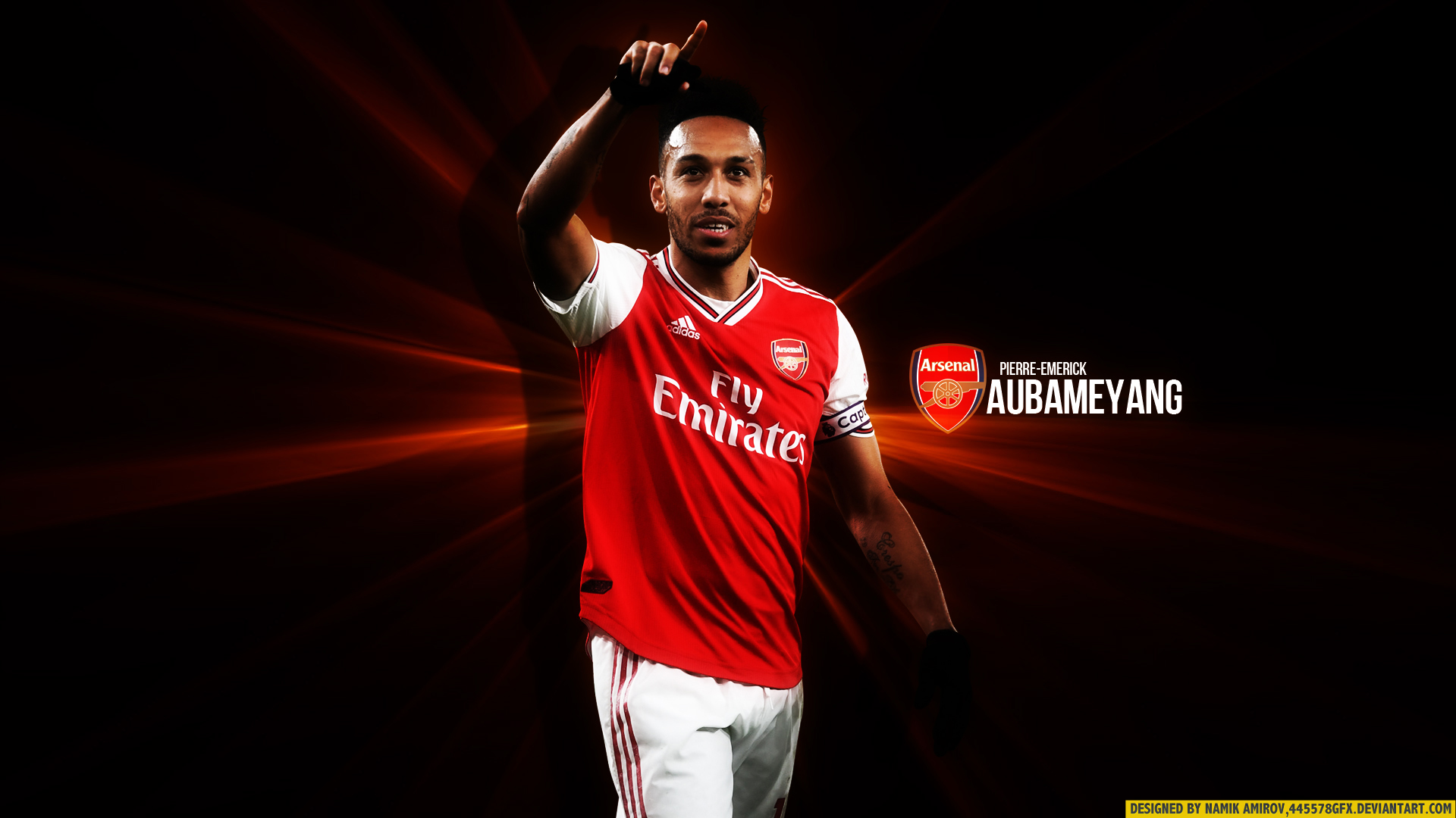 Laden Sie das Sport, Fußball, Arsenal Fc, Pierre Emerick Aubameyang-Bild kostenlos auf Ihren PC-Desktop herunter