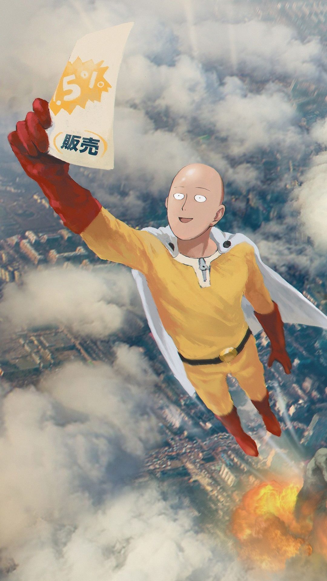 Descarga gratuita de fondo de pantalla para móvil de Animado, Saitama (Hombre De Un Solo Golpe), One Punch Man.