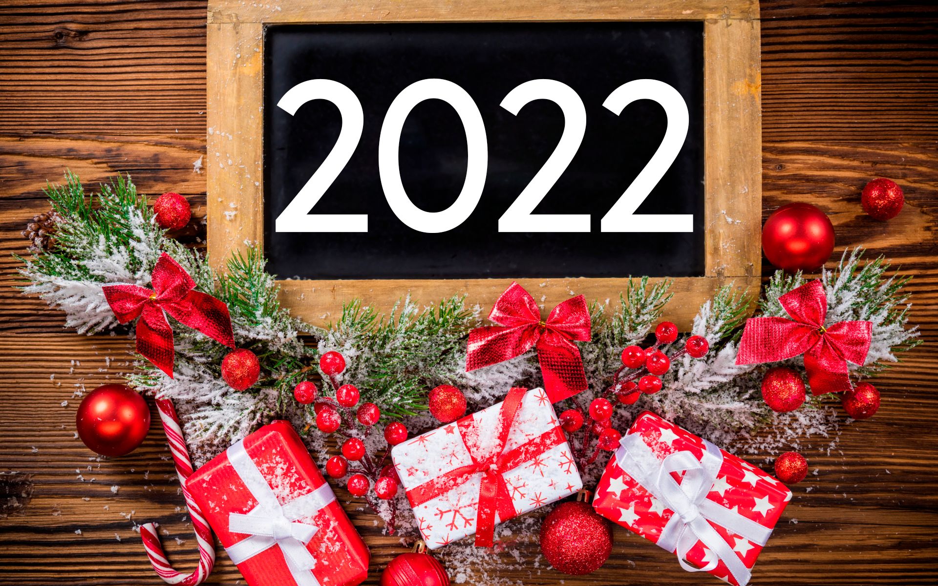 Free download wallpaper Holiday, Gift, New Year 2022 on your PC desktop