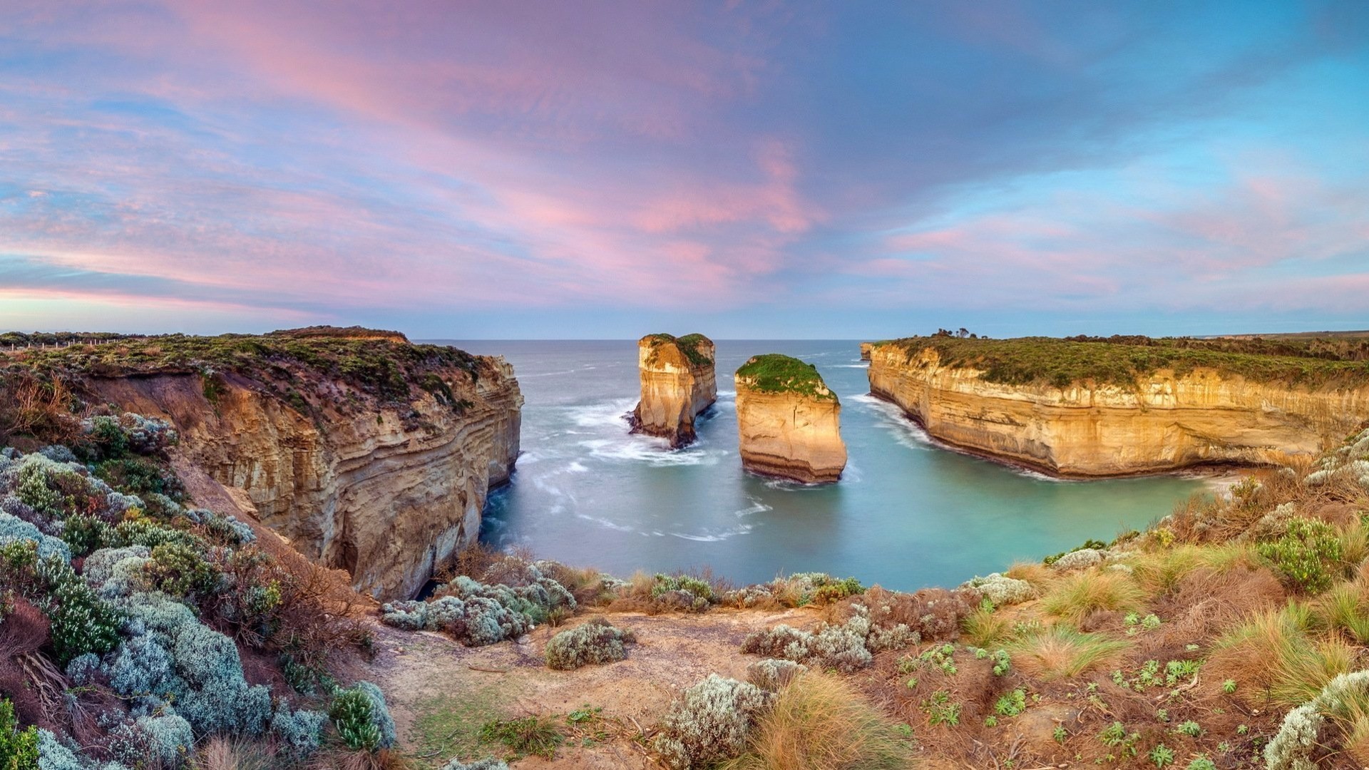 Download mobile wallpaper Sea, Horizon, Ocean, Earth, Cliff, Coastline, Australia, Port Campbell National Park for free.