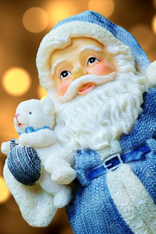 Download mobile wallpaper Christmas, Holiday, Santa, Ligths for free.
