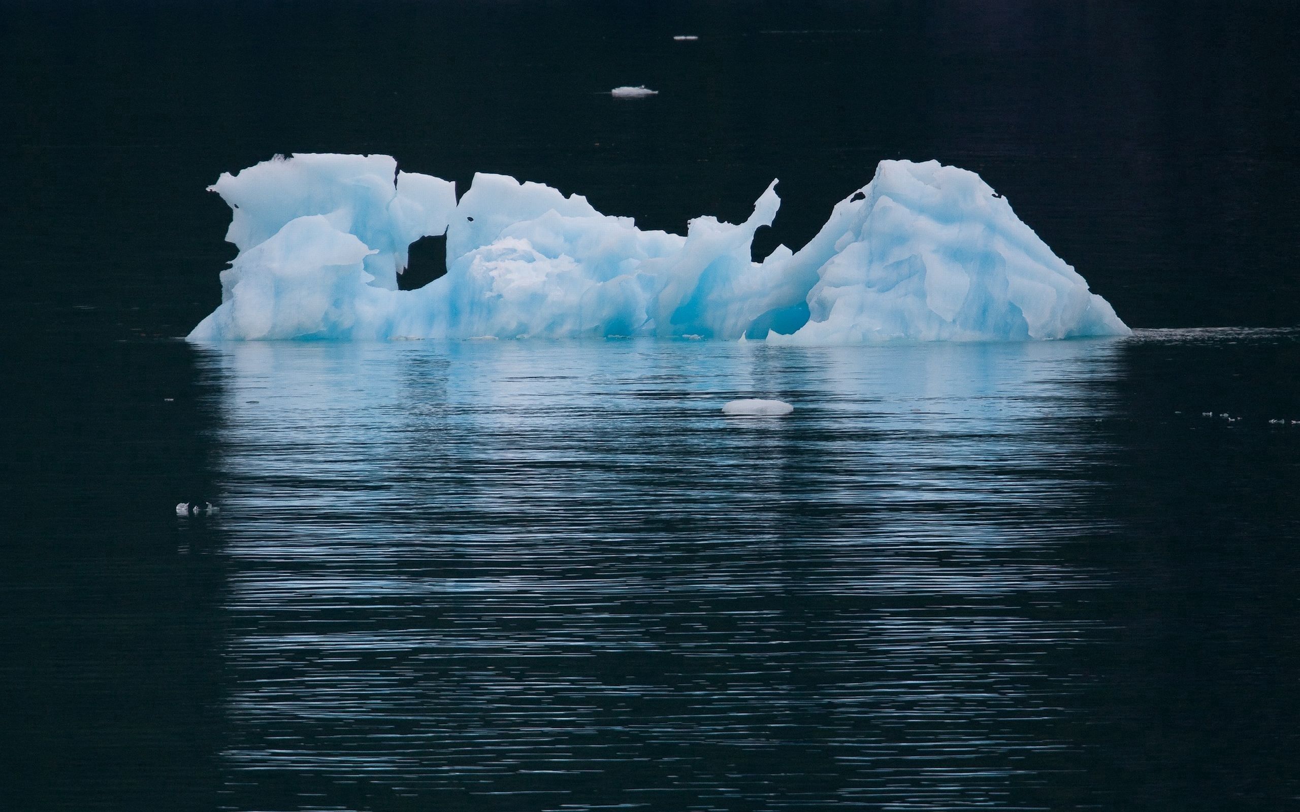 mountains, iceberg, nature, sea, ocean, shadow phone background