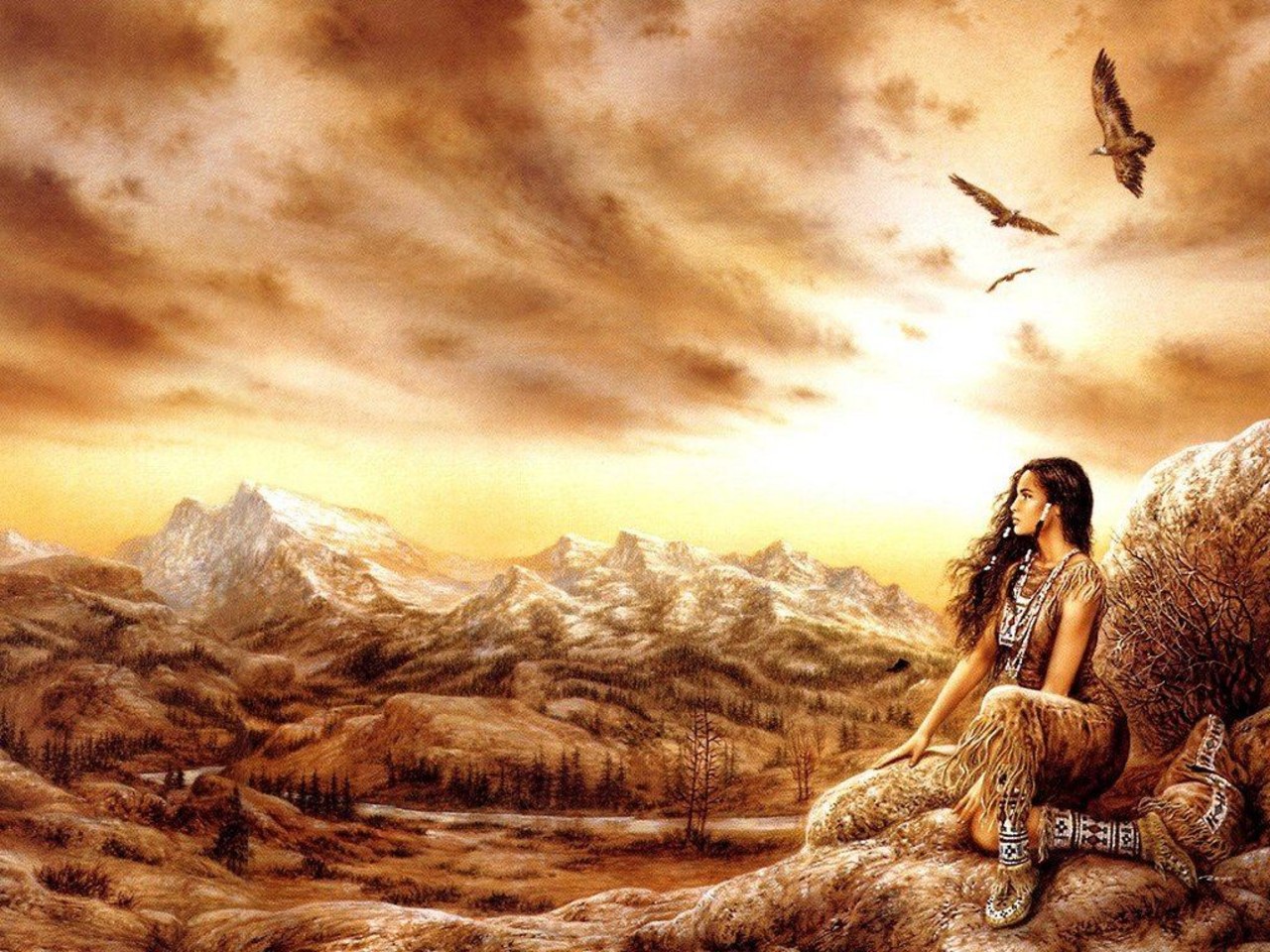 Free download wallpaper Artistic, Native American on your PC desktop