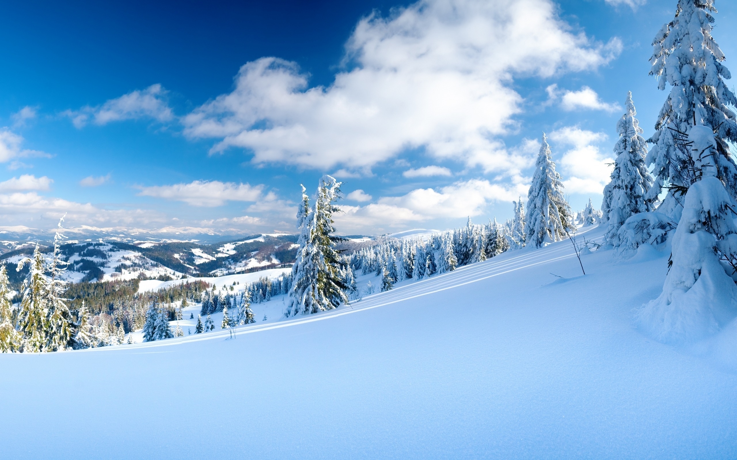 Скачать обои бесплатно Зима, Снег, Гора, Дерево, Земля/природа картинка на рабочий стол ПК