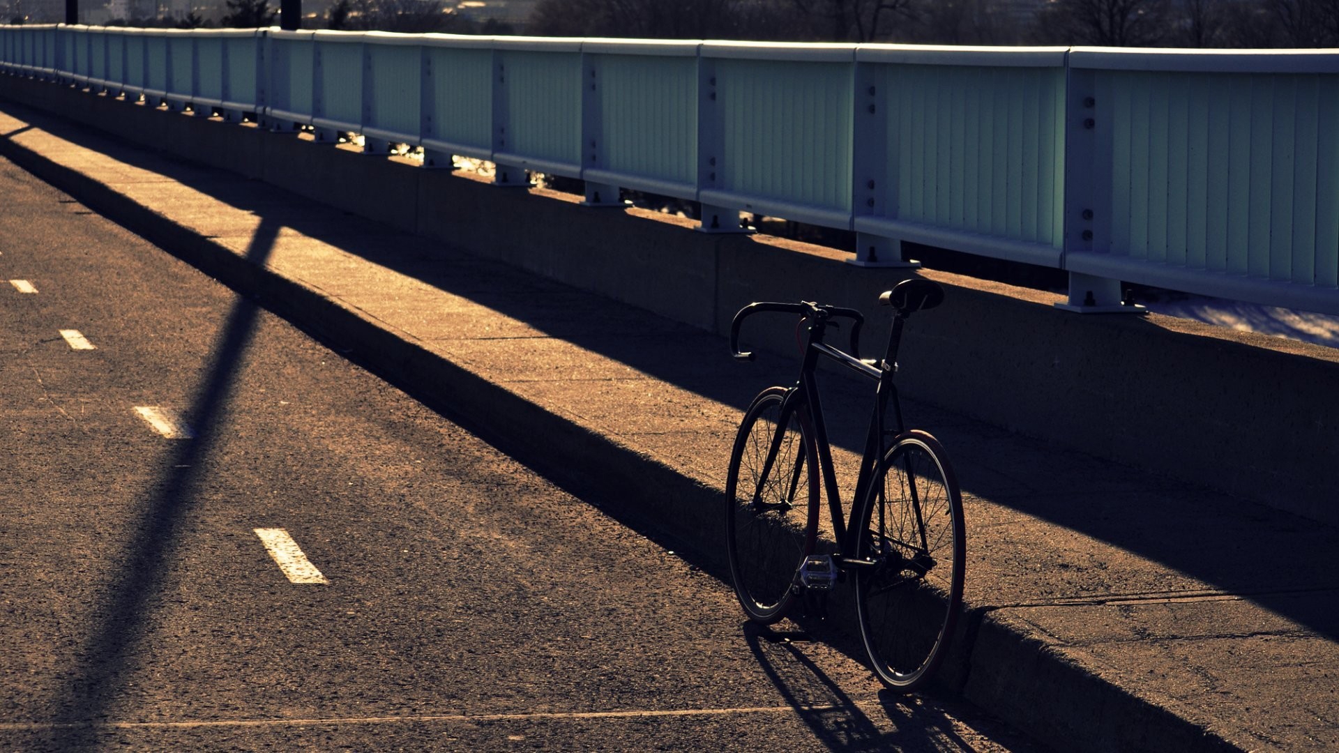 Download mobile wallpaper Bridge, Street, Bicycle, Vehicles for free.