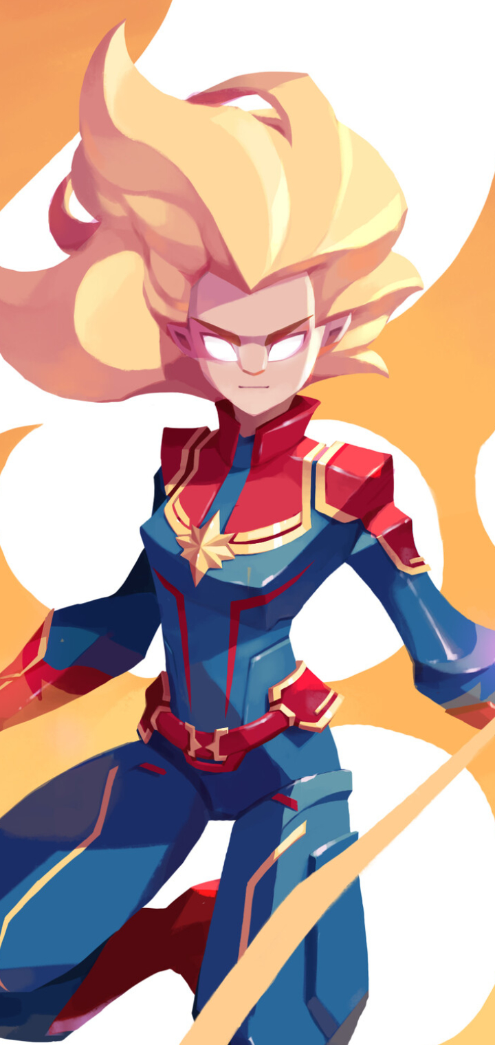 Download mobile wallpaper Blonde, Comics, Captain Marvel for free.