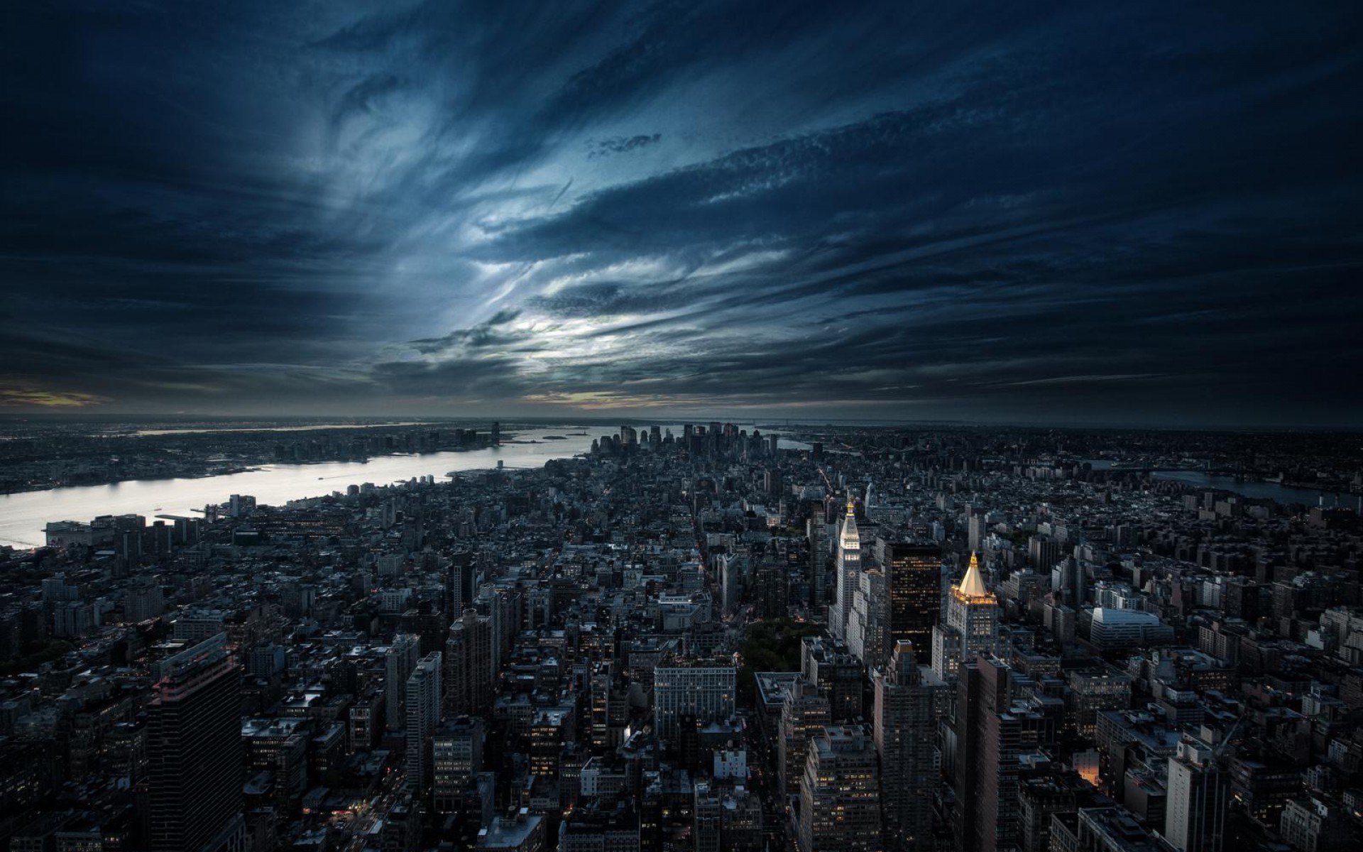 286120 завантажити картинку міста, створено людиною, манхеттен, місто, нью йорк, ніч, небо - шпалери і заставки безкоштовно