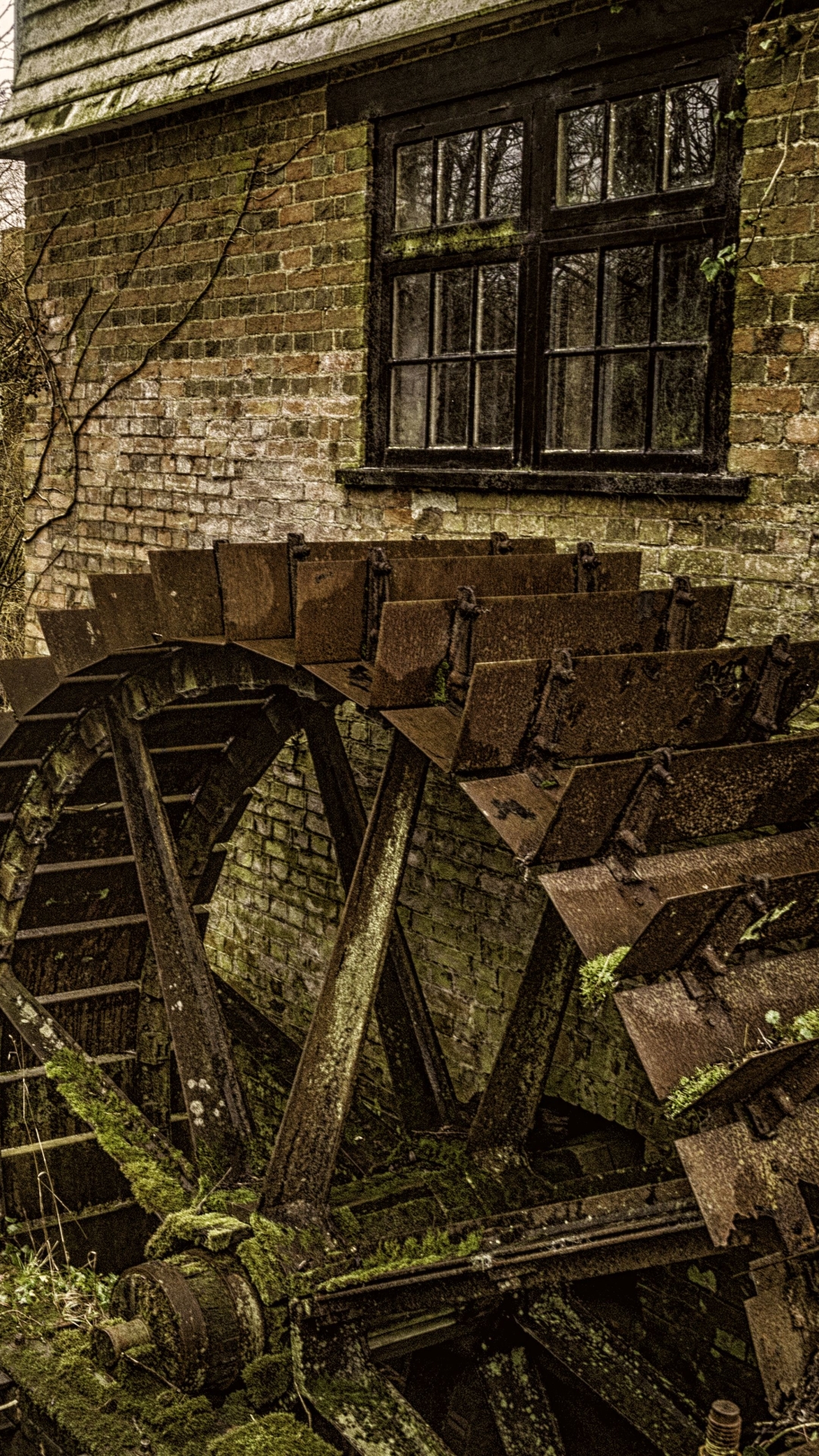 Download mobile wallpaper Man Made, Watermill for free.