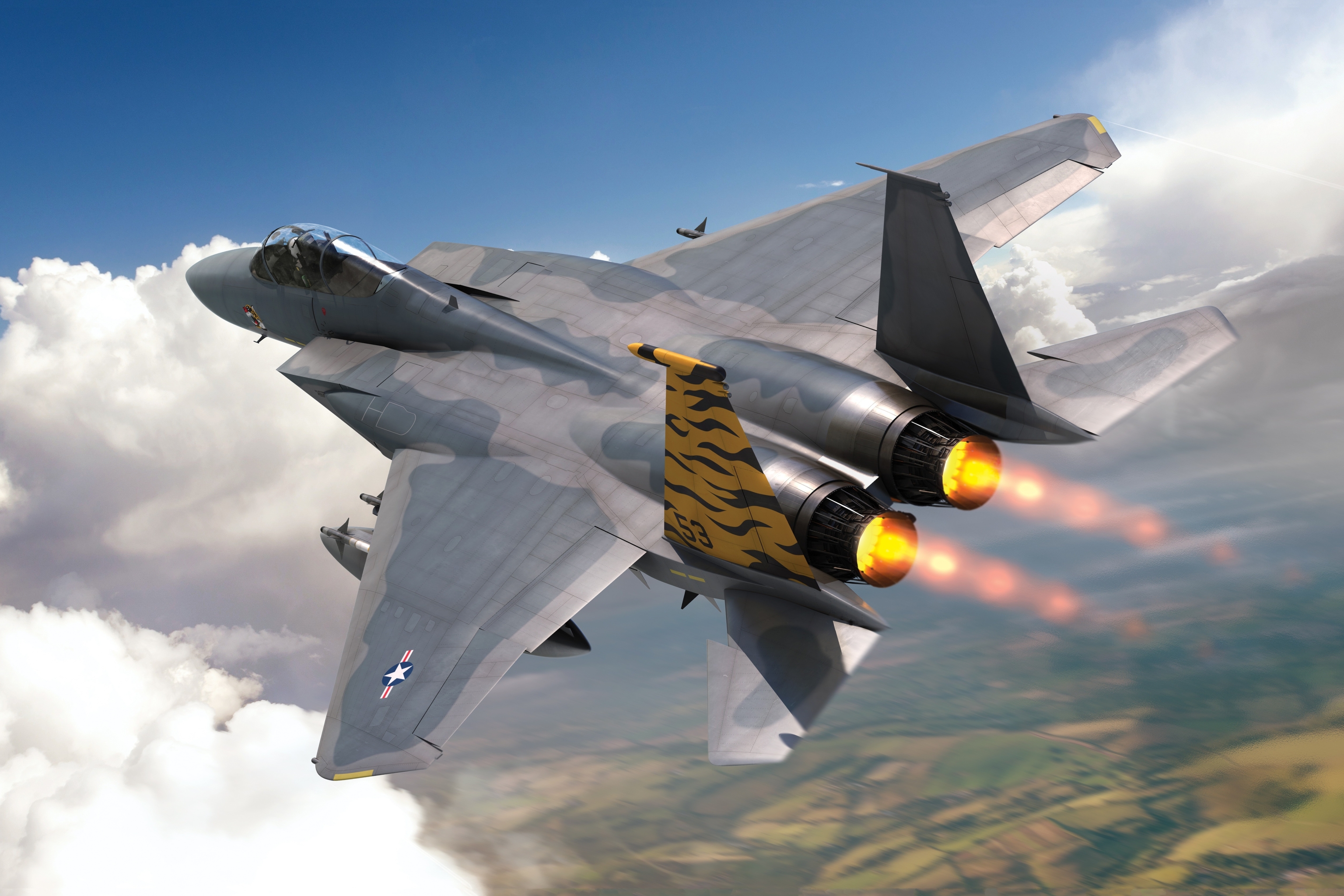 PCデスクトップに戦闘機, ジェット戦闘機, 軍隊, マクドネル・ダグラス F 15 イーグル画像を無料でダウンロード
