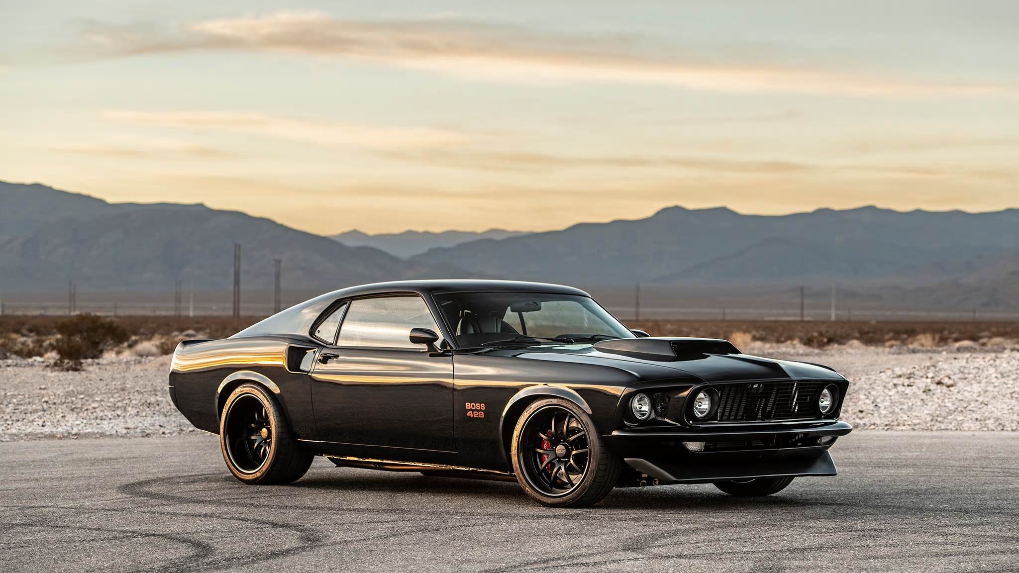 old car, black car, ford mustang boss 429, vehicles, car, muscle car, ford