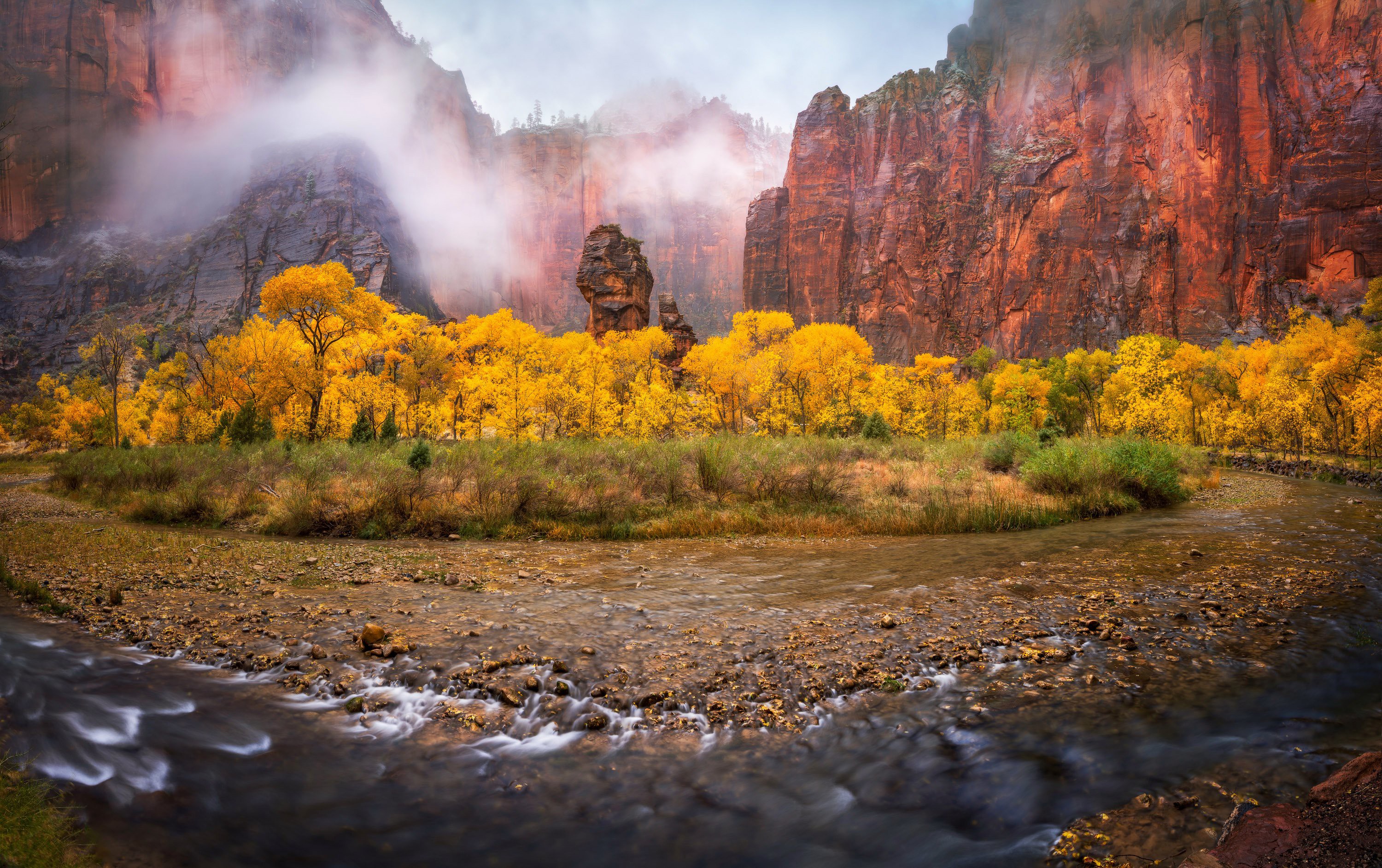 Free download wallpaper Mountain, Fall, Earth, River on your PC desktop