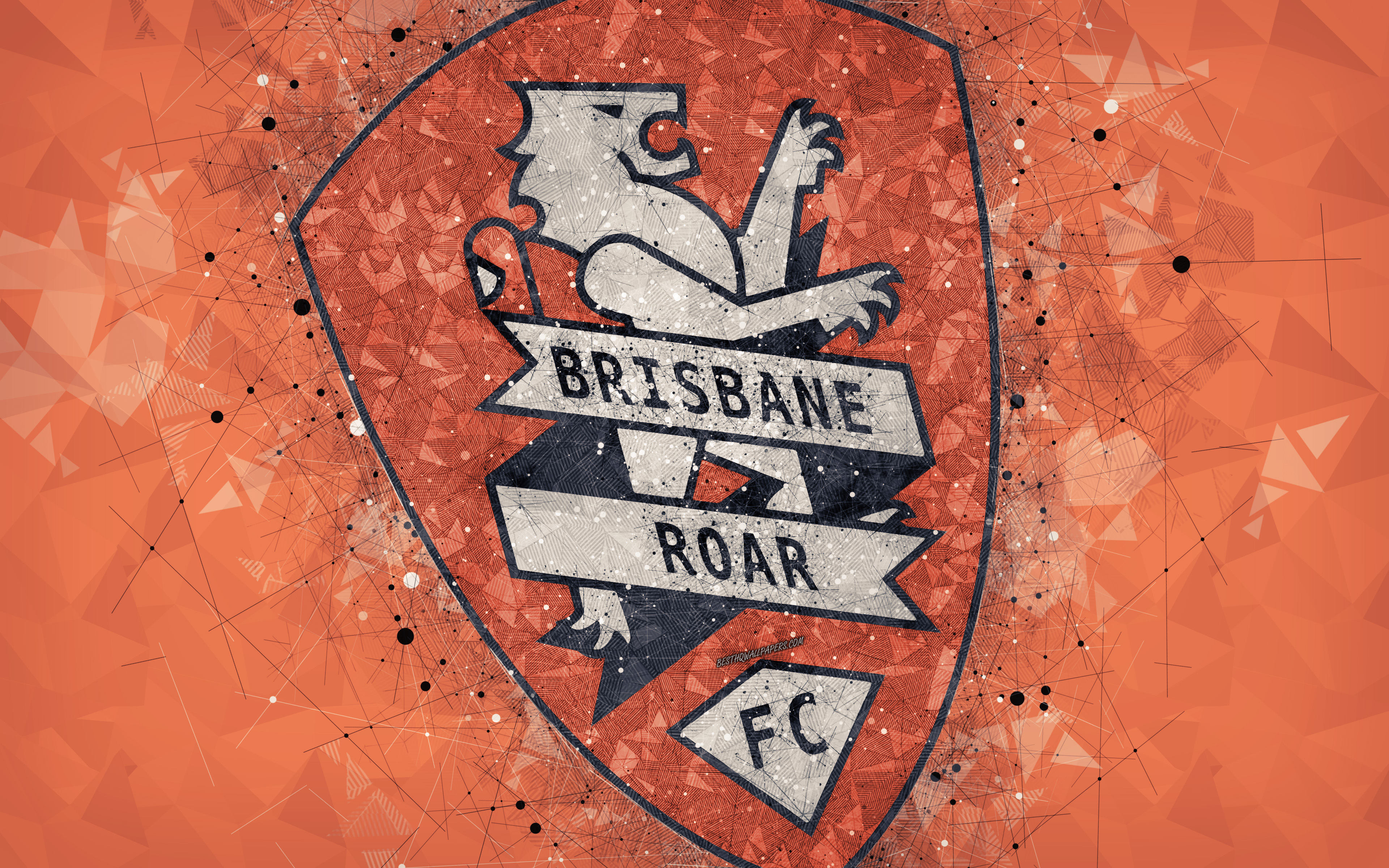 Baixe gratuitamente a imagem Esportes, Futebol, Logotipo, Emblema, Brisbane Roar Fc na área de trabalho do seu PC
