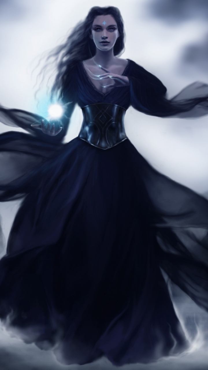Download mobile wallpaper Dark, Witch, Sorceress for free.