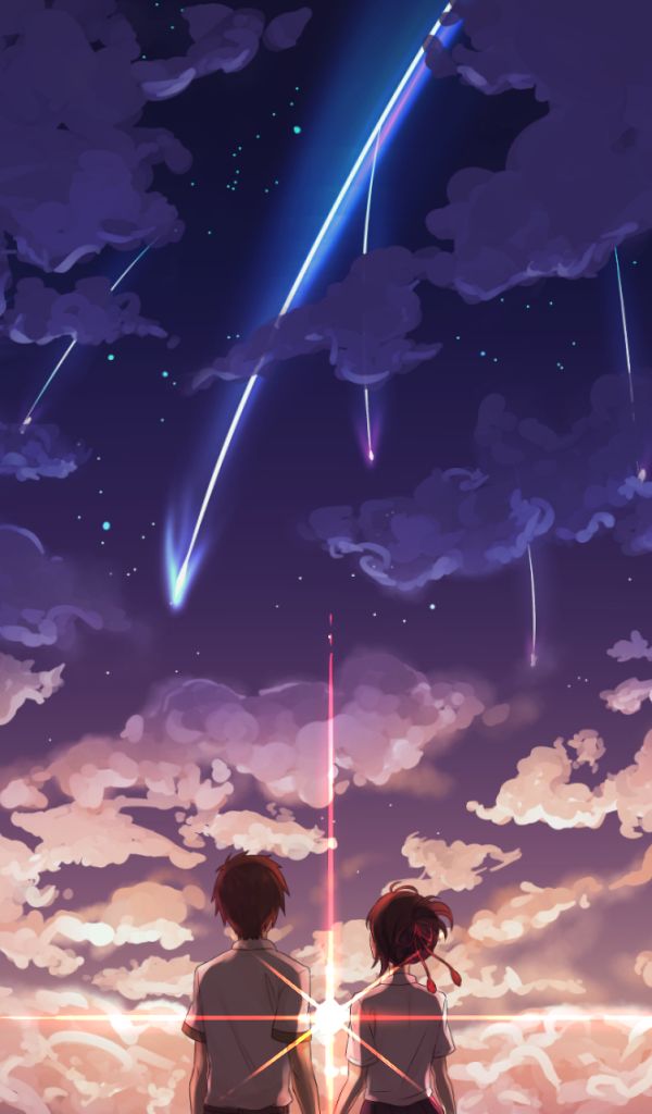 Descarga gratuita de fondo de pantalla para móvil de Animado, Kimi No Na Wa, Mitsuha Miyamizu, Taki Tachibana.