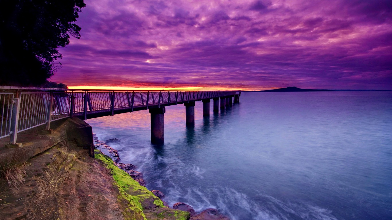 Handy-Wallpaper Seebrücke, Ozean, Menschengemacht kostenlos herunterladen.