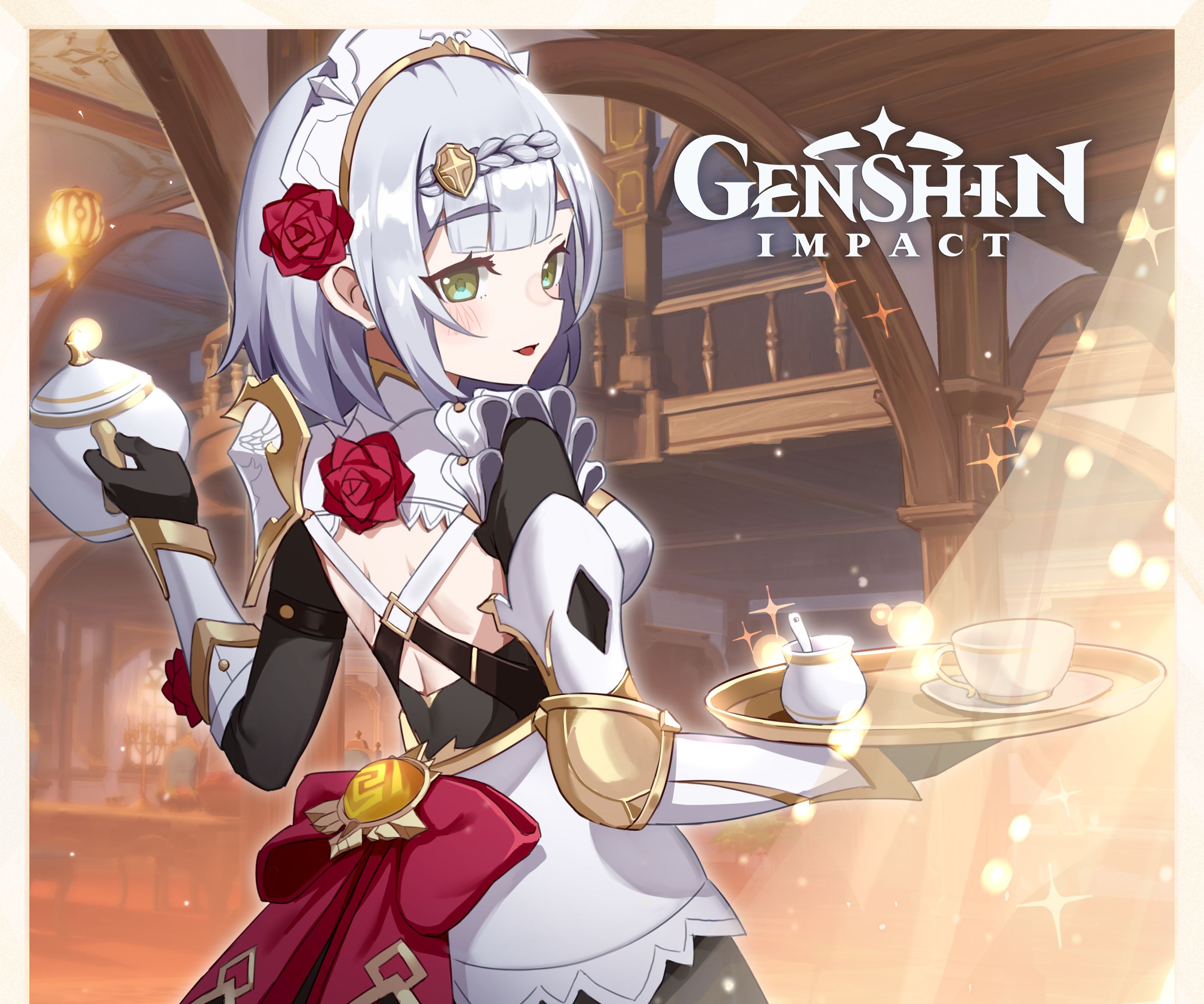 Download mobile wallpaper Video Game, Genshin Impact, Noelle (Genshin Impact) for free.
