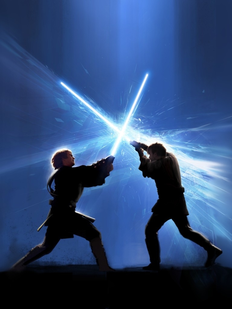 Download mobile wallpaper Star Wars, Anakin Skywalker, Movie, Obi Wan Kenobi for free.