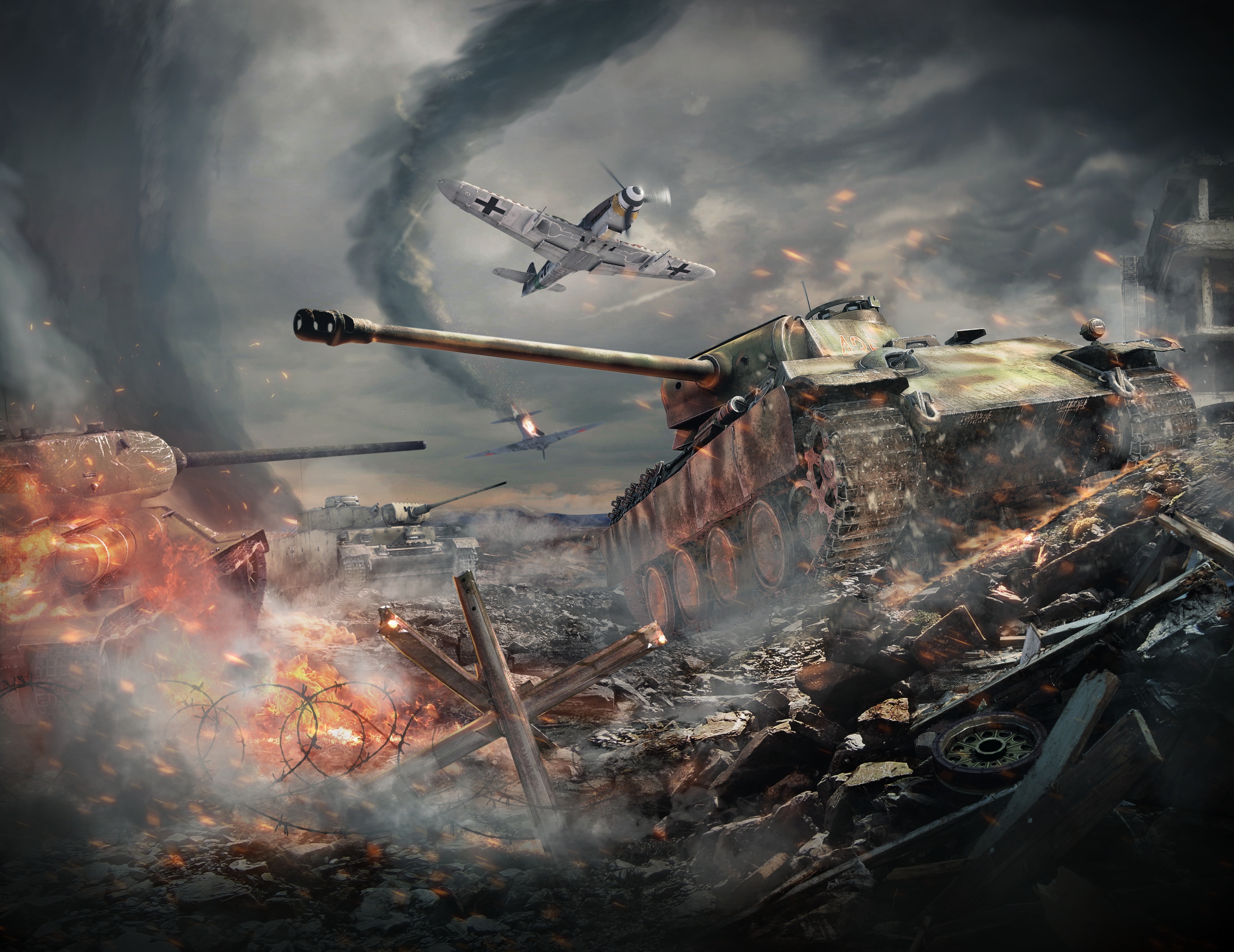 war thunder, video game, aircraft, battle, tank, warplane