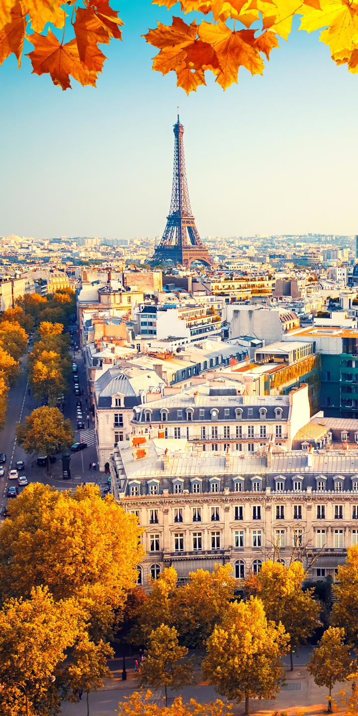 Handy-Wallpaper Städte, Herbst, Paris, Eiffelturm, Stadt, Gebäude, Frankreich, Stadtbild, Menschengemacht, Großstadt kostenlos herunterladen.