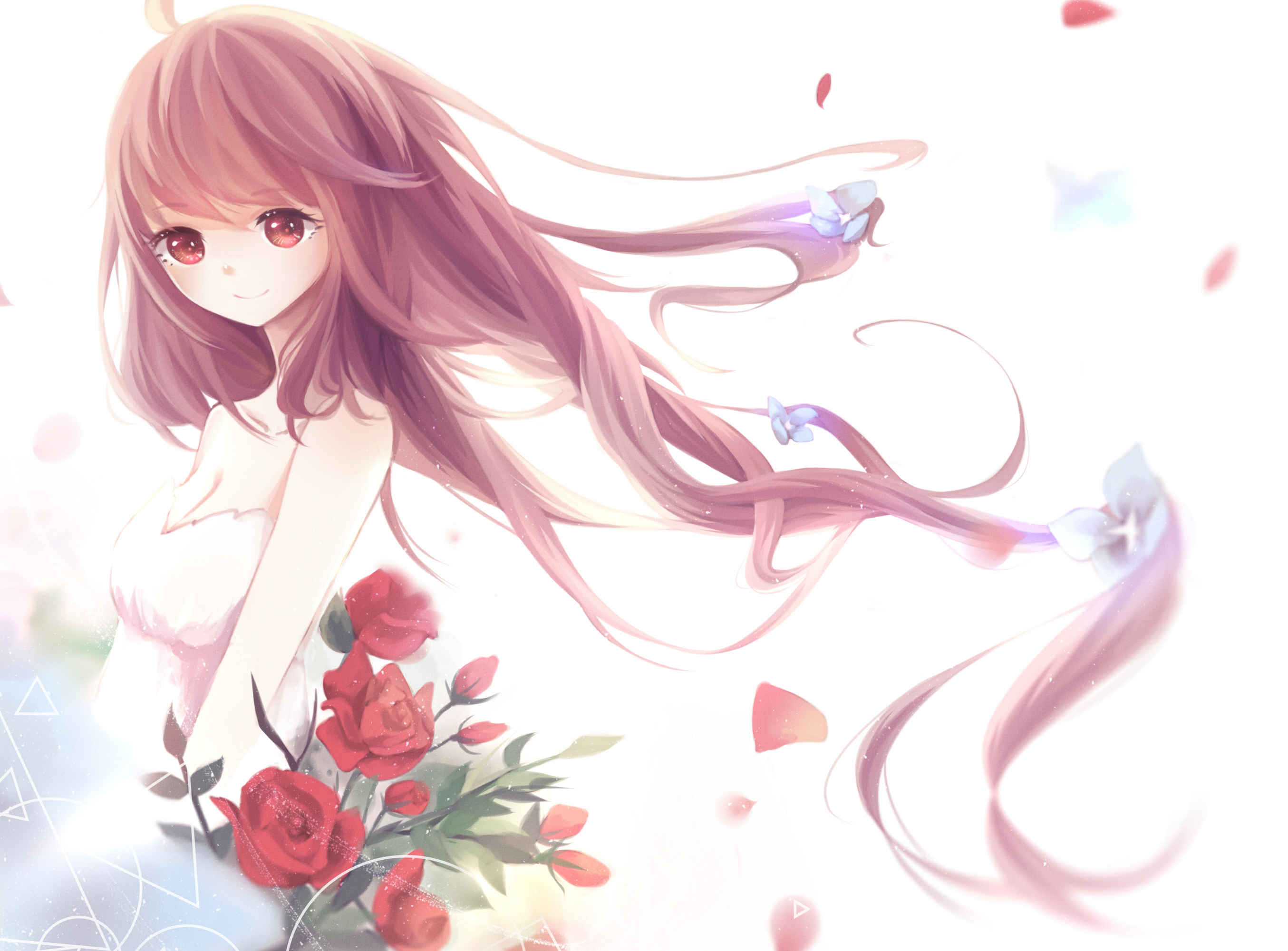 Download mobile wallpaper Anime, Vocaloid, Red Eyes, Long Hair, Brown Hair, Yuezheng Ling for free.