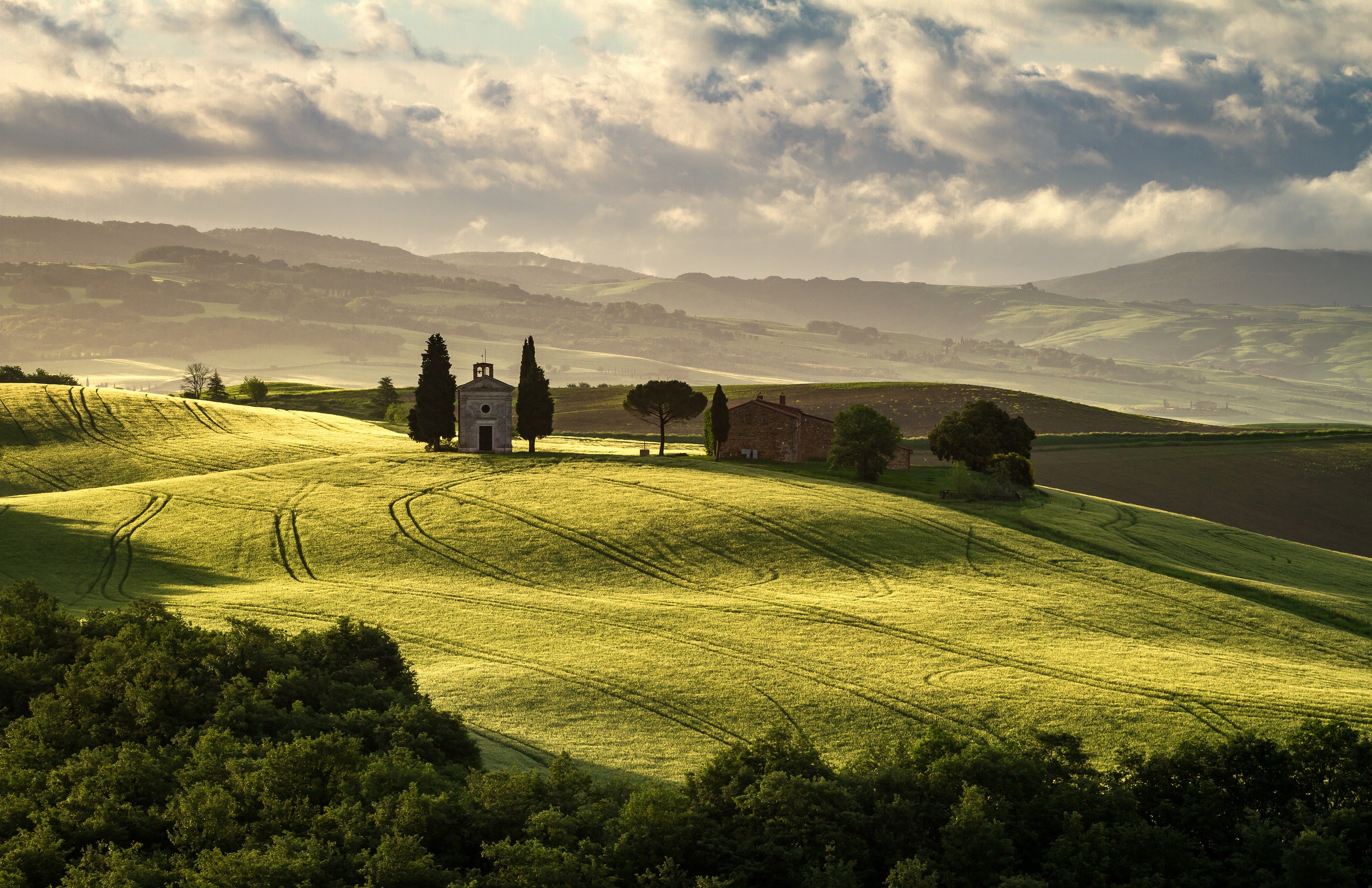 Handy-Wallpaper Landschaft, Italien, Feld, Fotografie, Toskana kostenlos herunterladen.