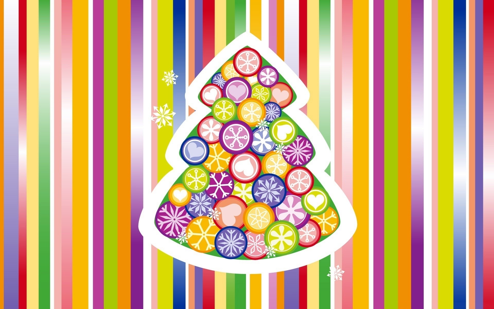 PCデスクトップにクリスマス, 色, クリスマスツリー, ライン, スノーフレーク, ホリデー画像を無料でダウンロード