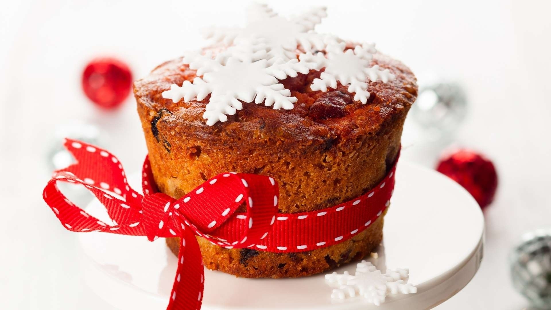 Free download wallpaper Food, Christmas, Cake, Decoration, Snowflake on your PC desktop