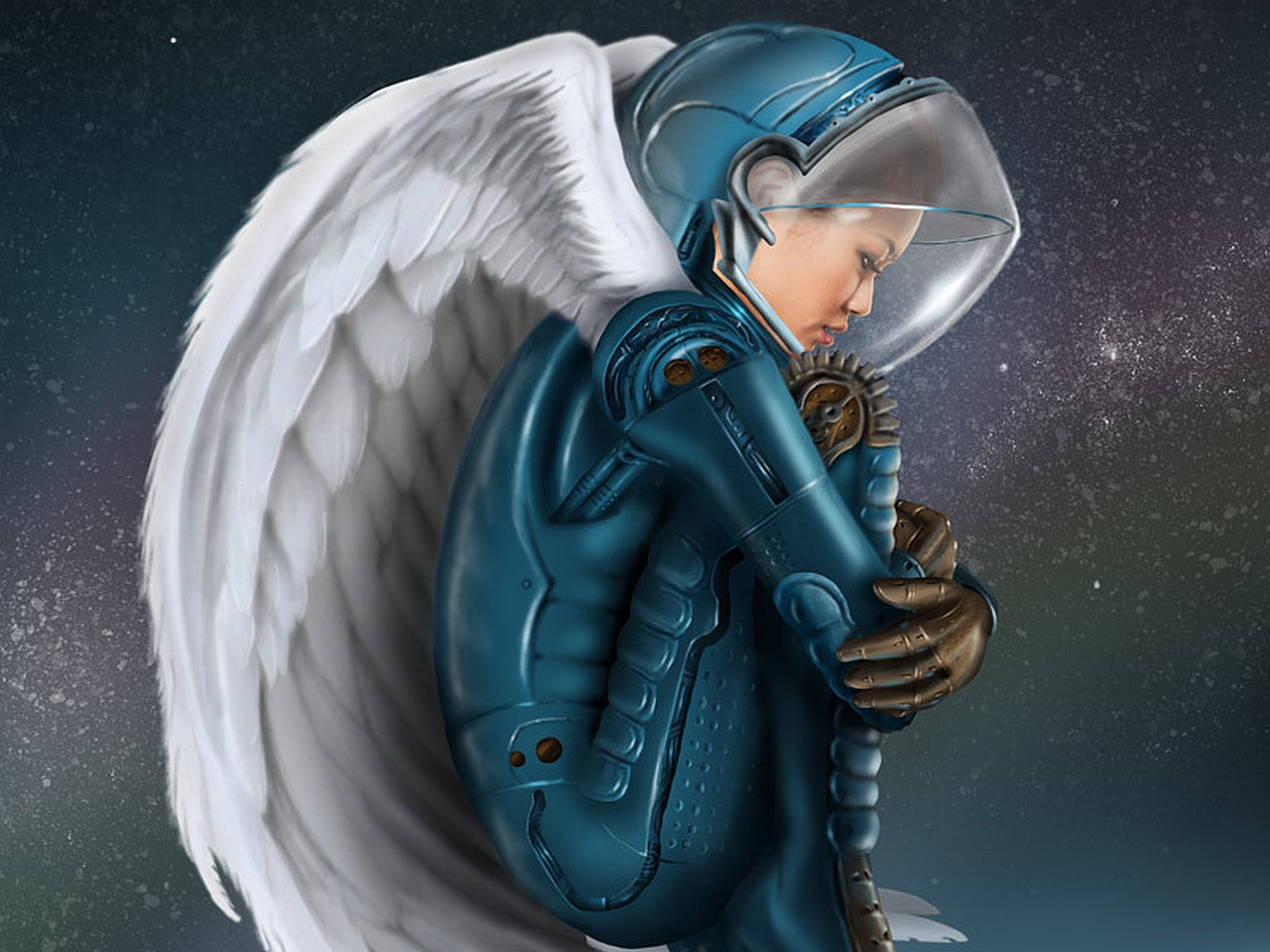 Download mobile wallpaper Sci Fi, Angel for free.