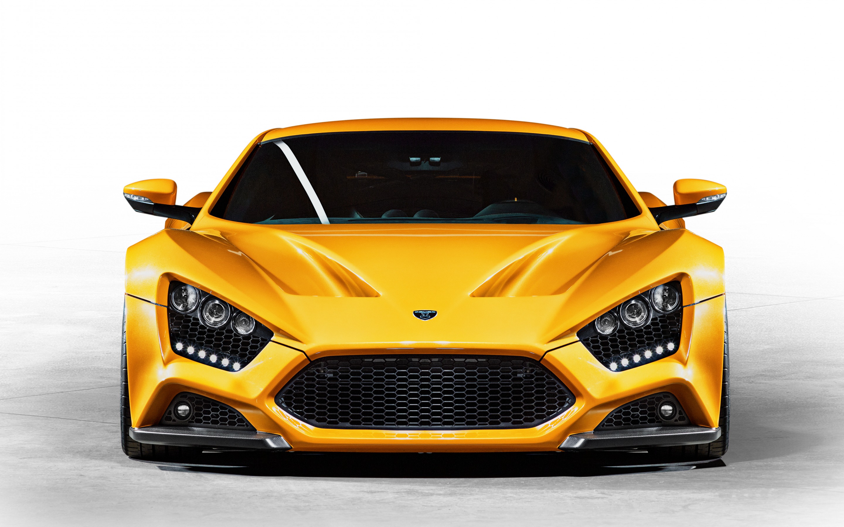 cars, yellow, front view, zenvo, st1 lock screen backgrounds