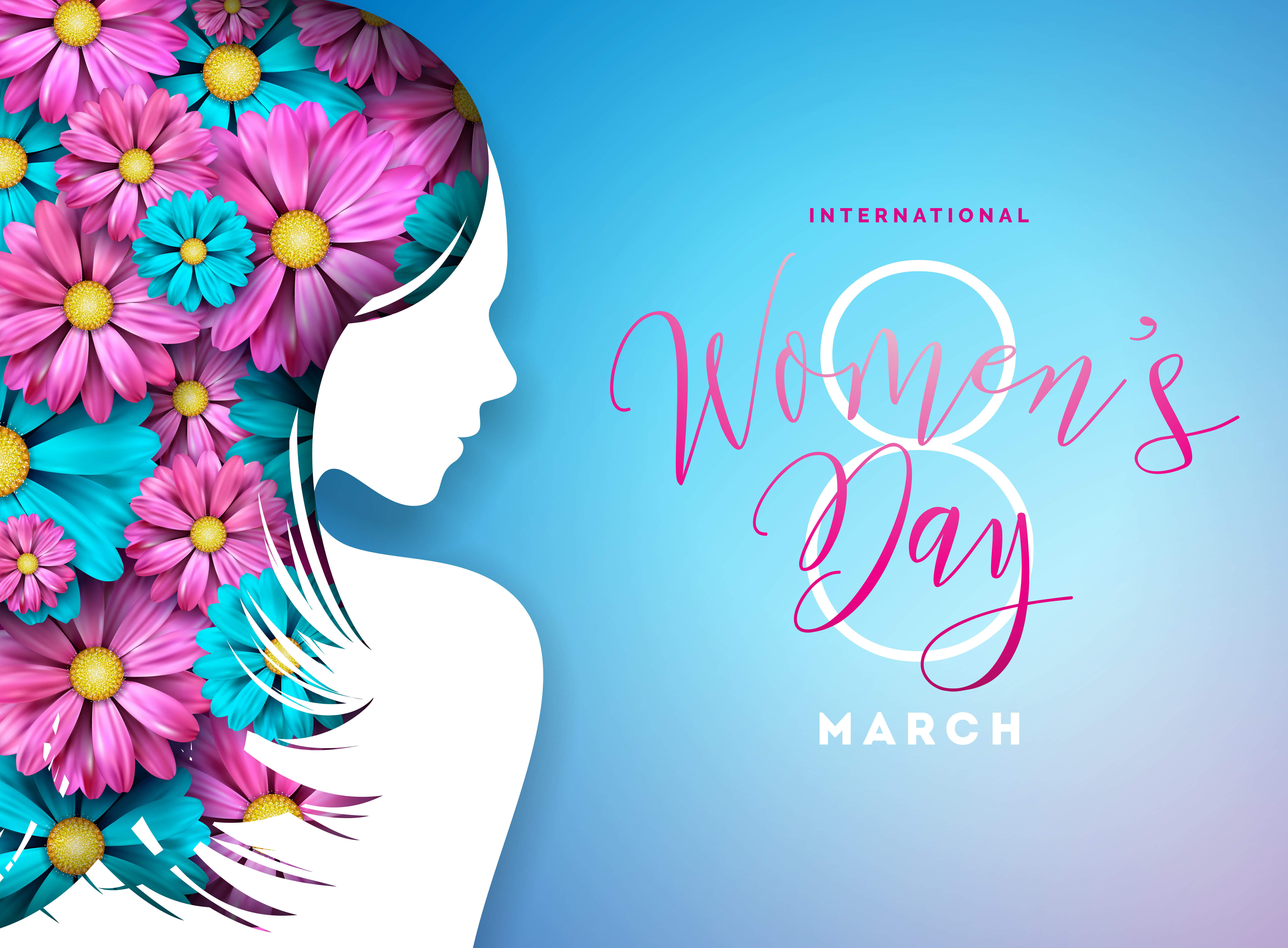 Téléchargez gratuitement l'image Fleur, Vacances, Journée Internationale De La Femme, Joyeuse Journée De La Femme sur le bureau de votre PC