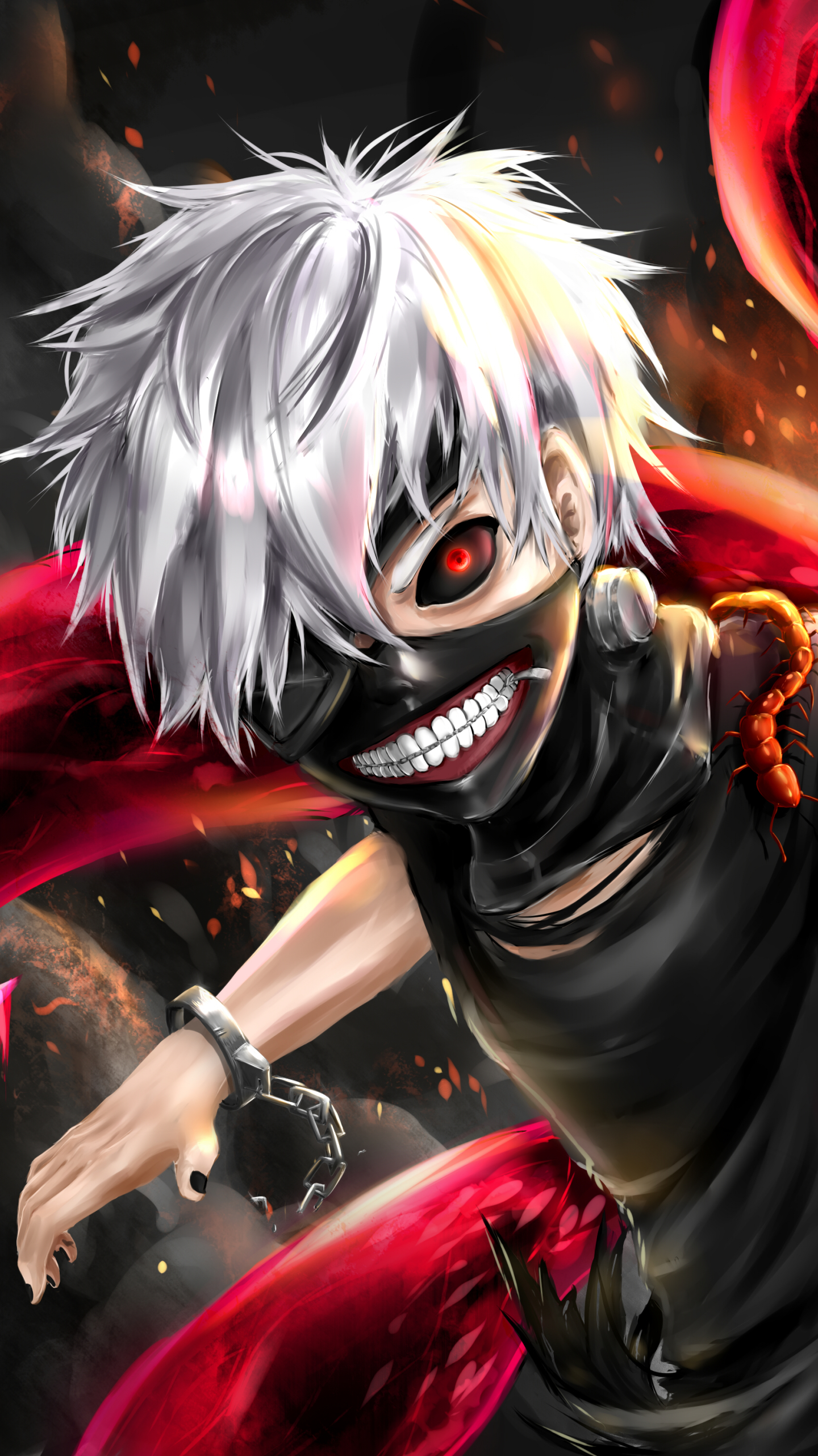 Handy-Wallpaper Animes, Ken Kanek, Tokyo Ghoul kostenlos herunterladen.