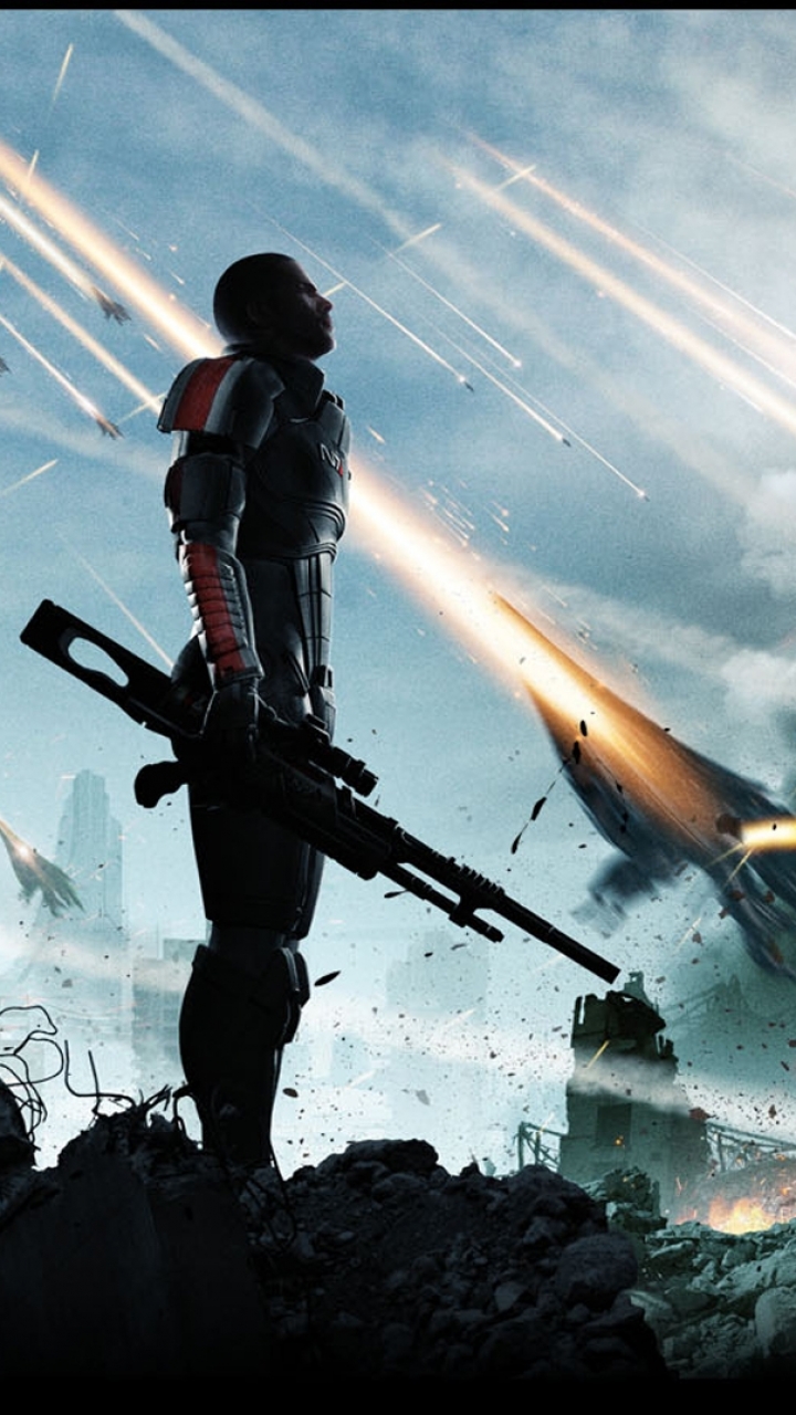 Descarga gratuita de fondo de pantalla para móvil de Mass Effect 3, Comandante Shepard, Mass Effect, Videojuego.