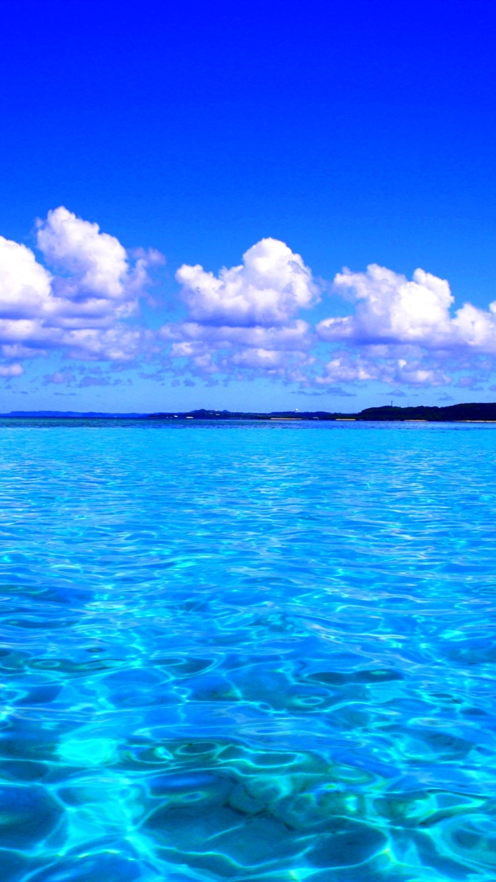 Download mobile wallpaper Sky, Sea, Horizon, Ocean, Earth, Caribbean for free.