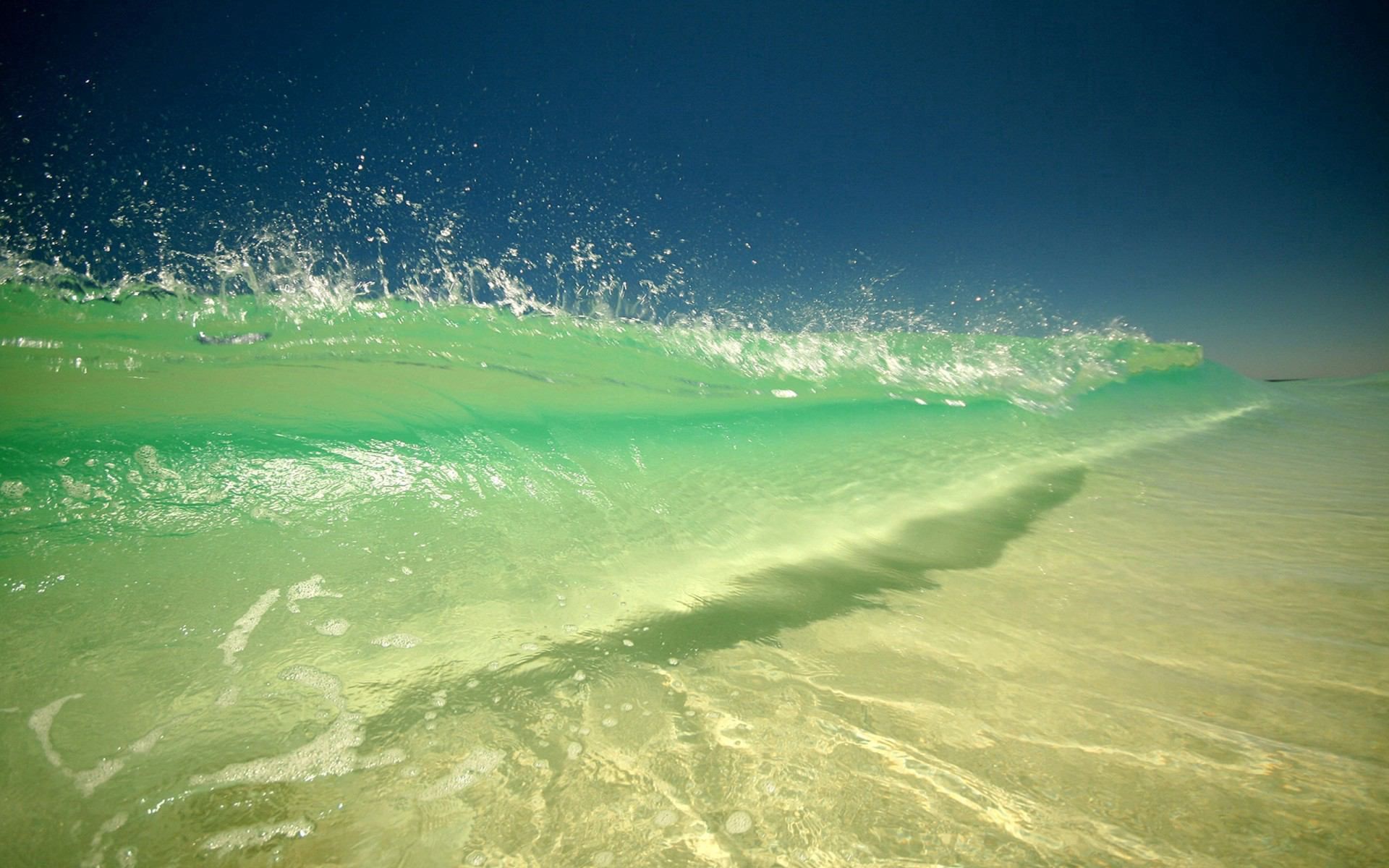 wave, splash, nature, drops, shore, bank, spray phone background