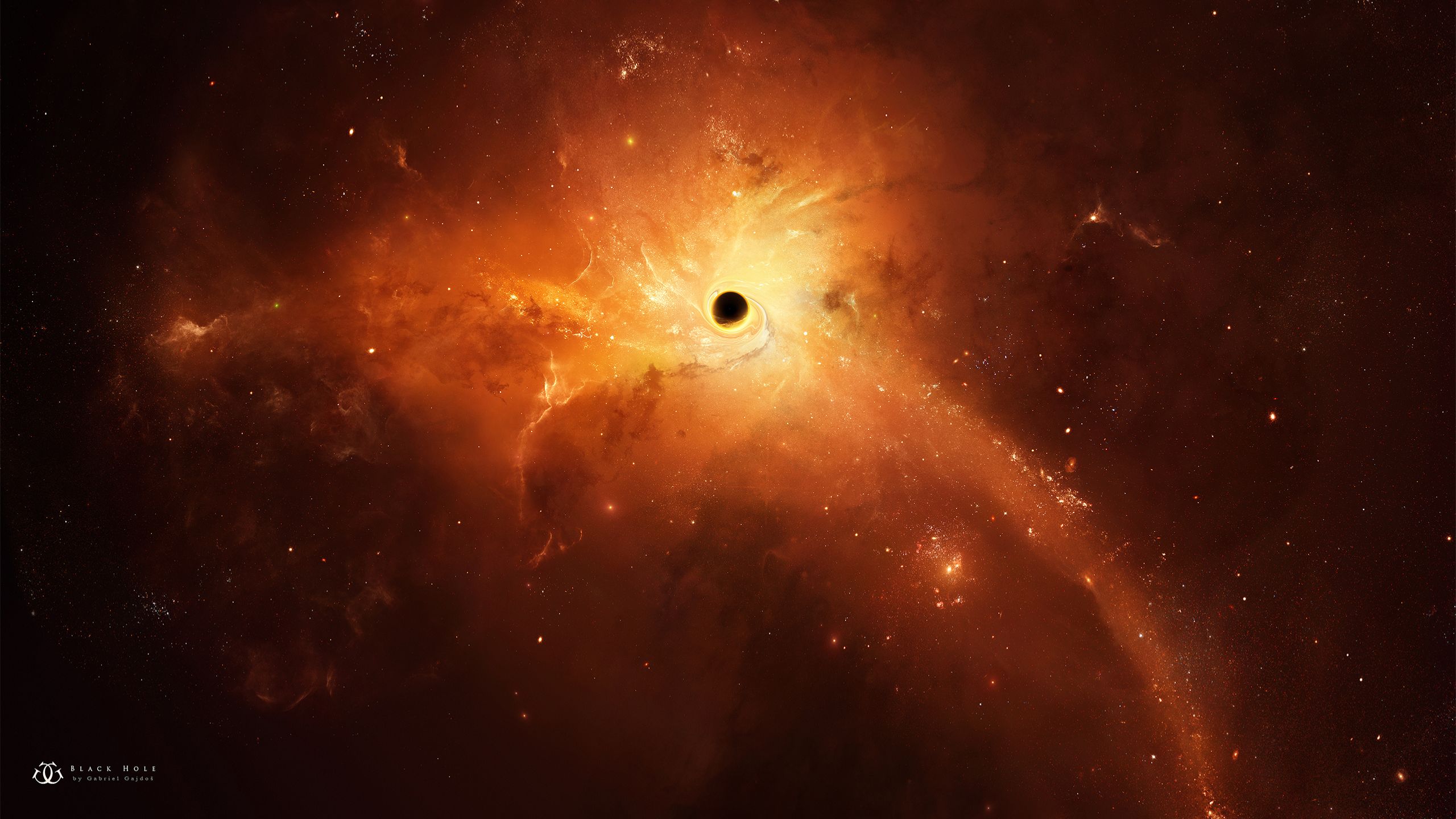 Download mobile wallpaper Stars, Space, Sci Fi, Black Hole for free.