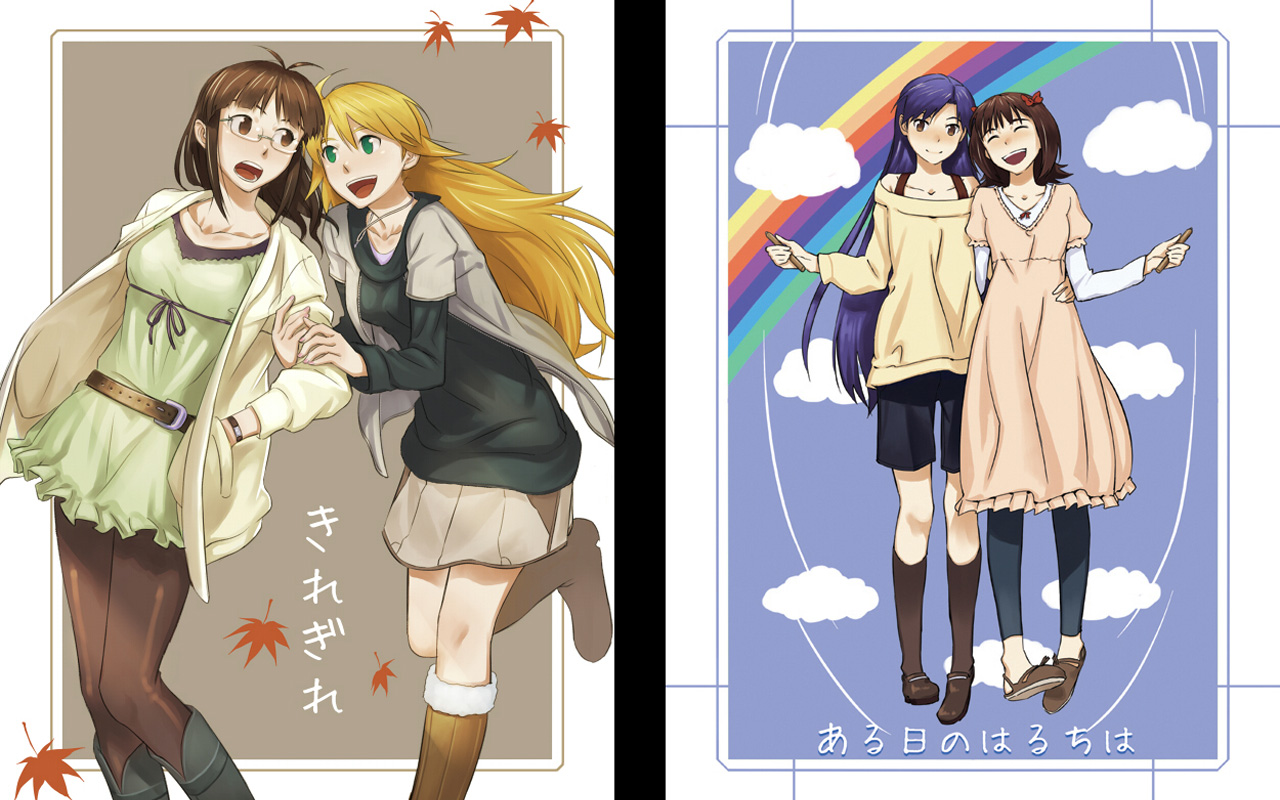 Download mobile wallpaper Anime, Chihaya Kisaragi, The Idolm@ster, Haruka Amami, Ritsuko Akizuki, Miki Hoshii for free.