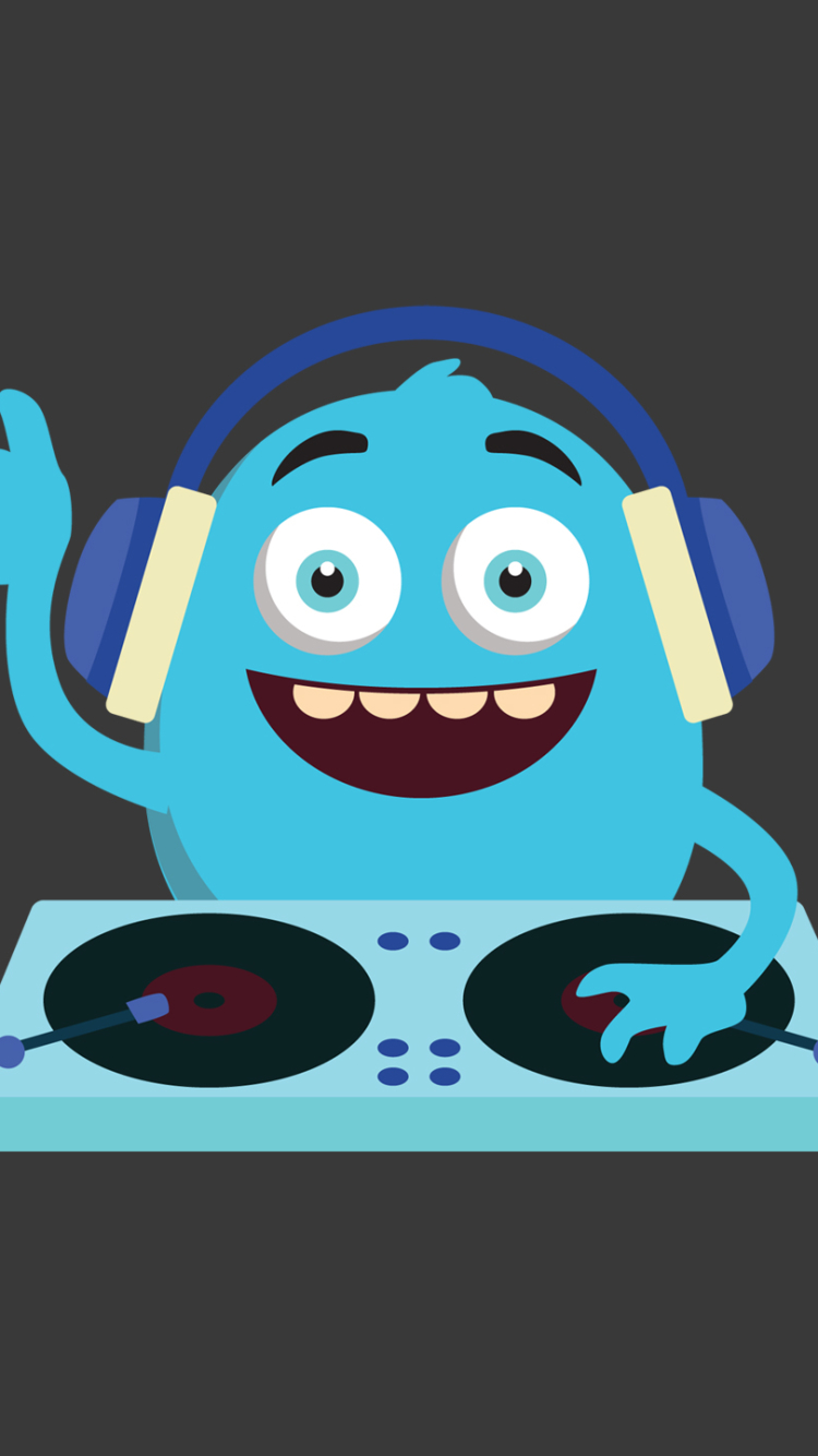 Download mobile wallpaper Music, Dj, Cute, Monster for free.