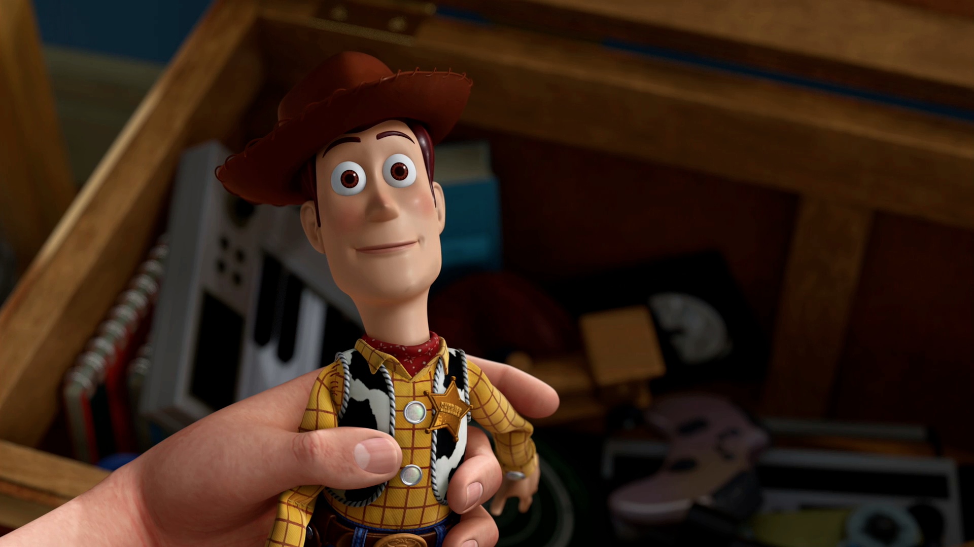 movie, toy story, hand, woody (toy story)