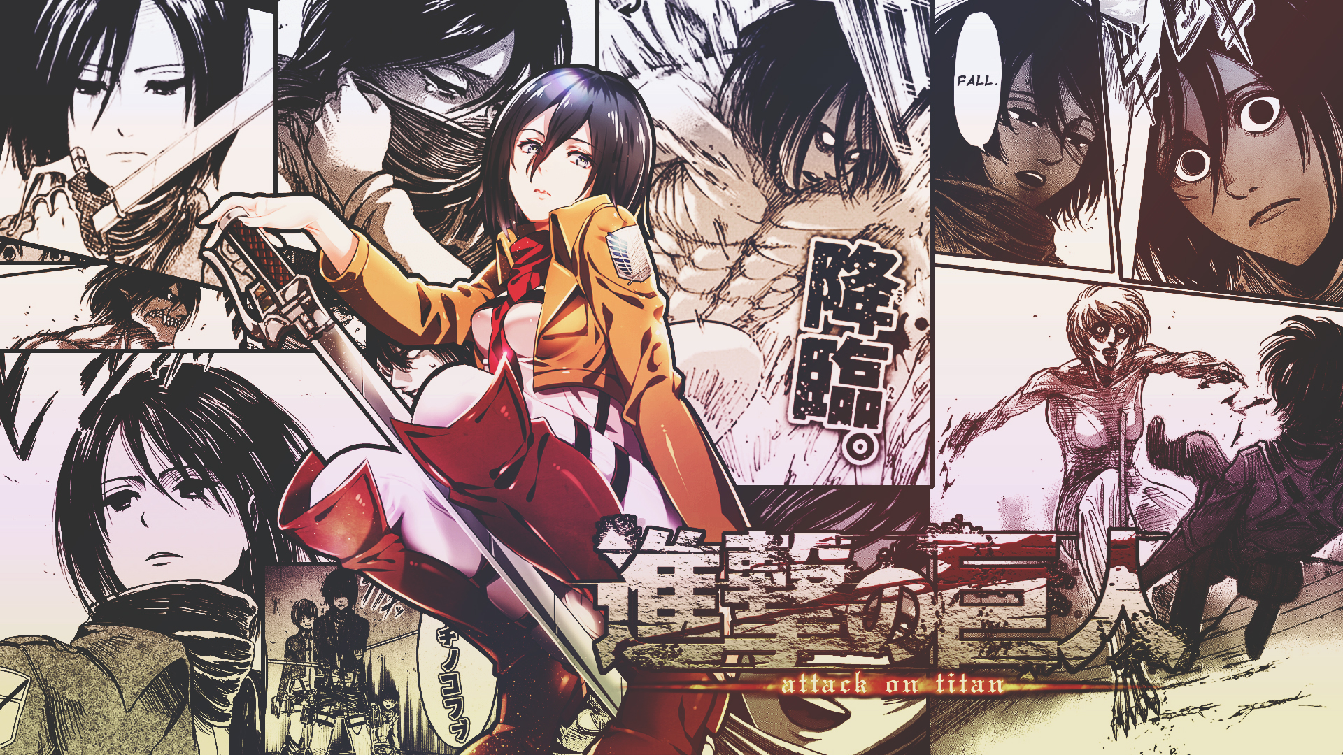 Handy-Wallpaper Mikasa Ackermann, Attack On Titan, Animes kostenlos herunterladen.