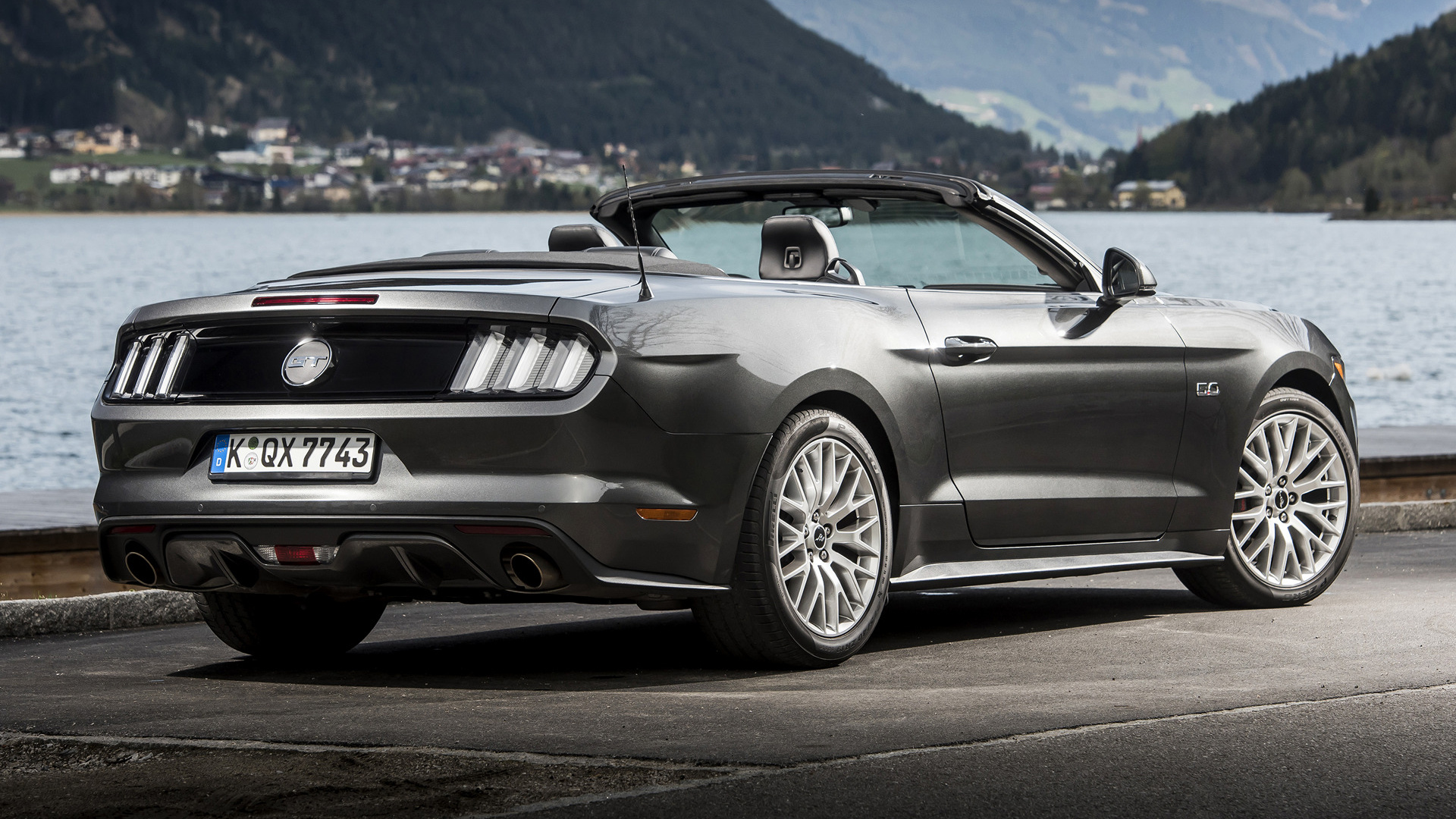 Free download wallpaper Ford, Car, Convertible, Muscle Car, Ford Mustang Gt, Vehicles, Silver Car on your PC desktop