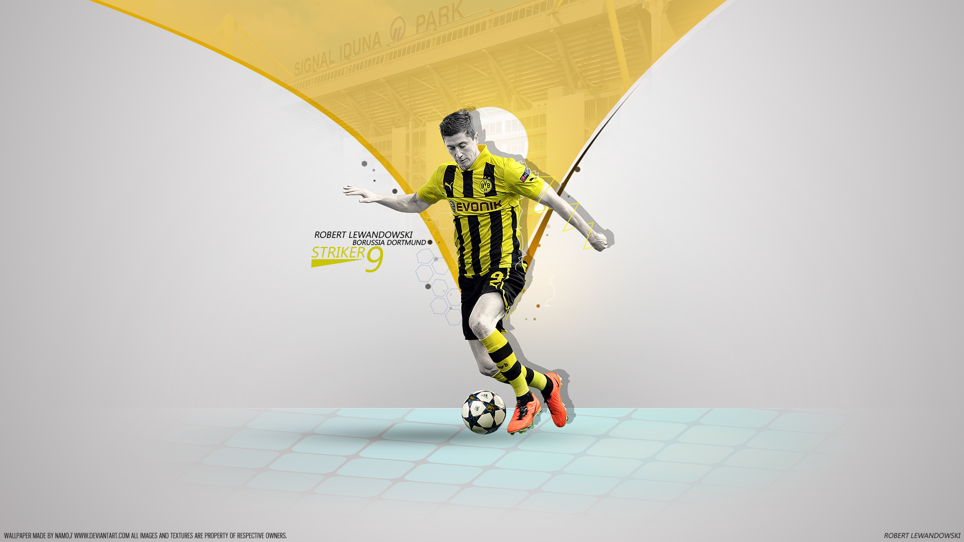Handy-Wallpaper Sport, Fußball, Borussia Dortmund, Robert Lewandowski kostenlos herunterladen.