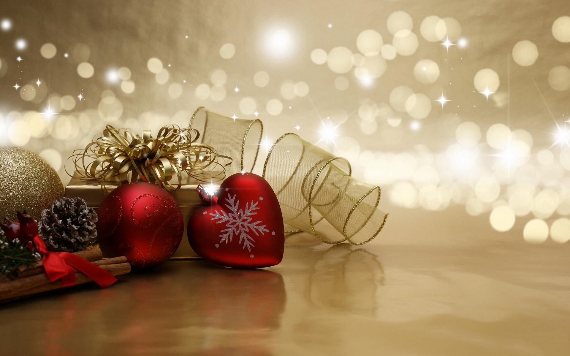 873274 baixar papel de parede feriados, natal, decoração, coração, luzes - protetores de tela e imagens gratuitamente