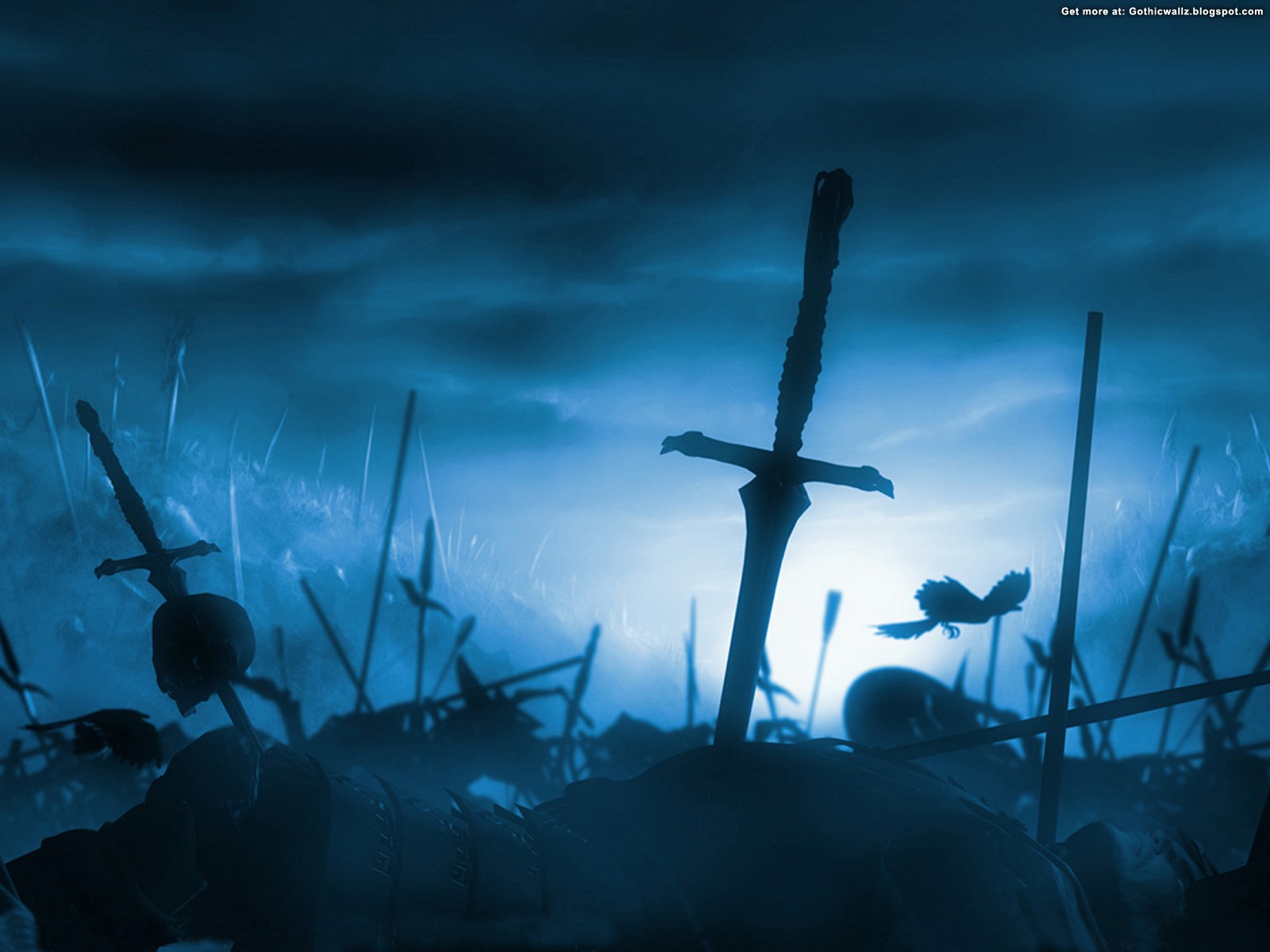 Laden Sie das Düster, Gotisch, Schwert, Nacht-Bild kostenlos auf Ihren PC-Desktop herunter