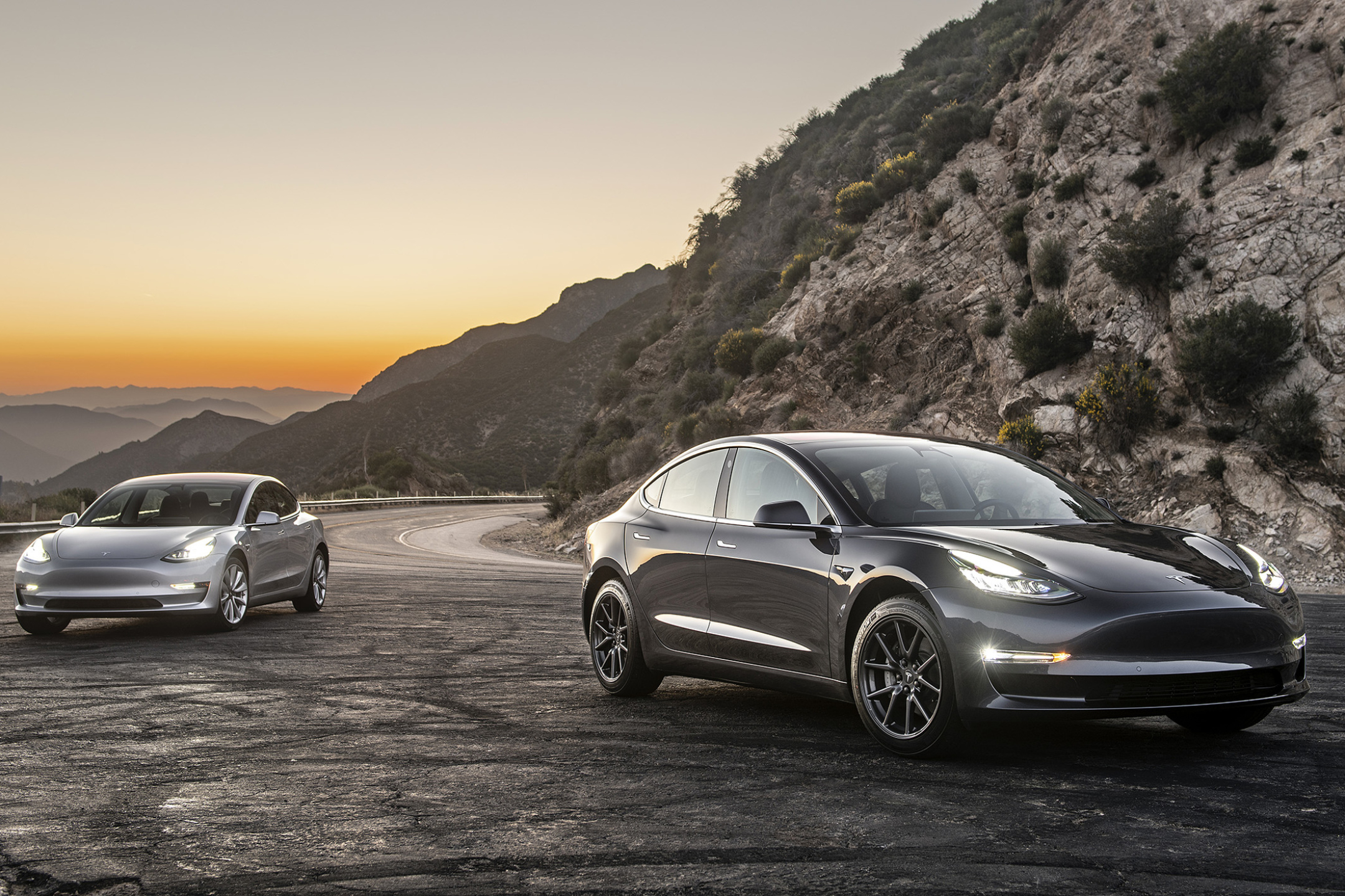 Download mobile wallpaper Car, Tesla Motors, Vehicles, Silver Car, Tesla Model 3 for free.